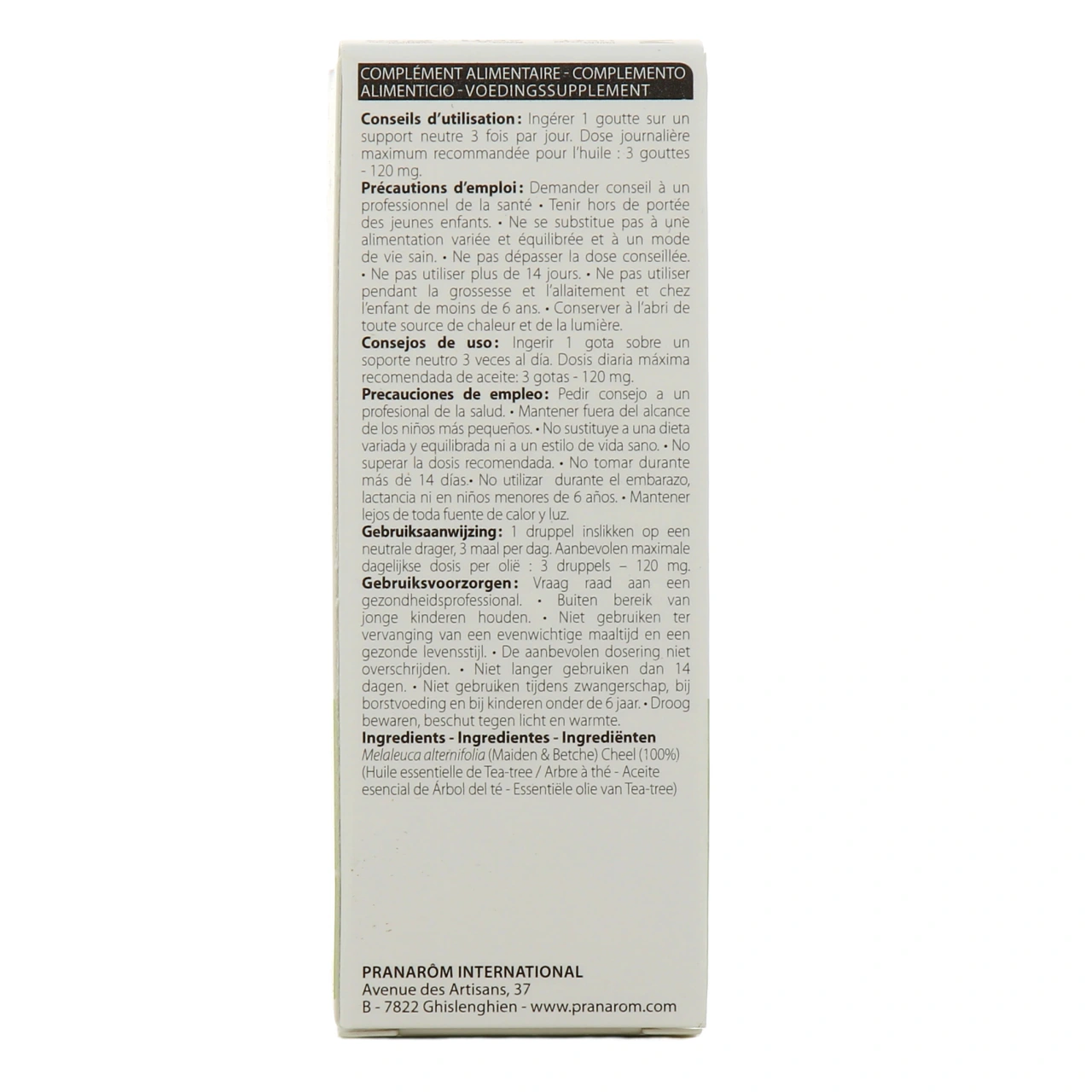 Pranarôm Huile Essentielle Tea Tree - Vue 3
