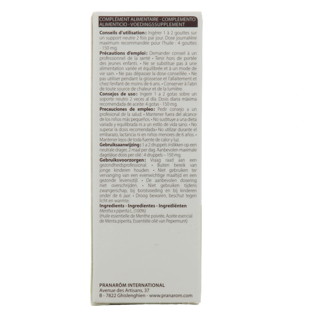 Pranarom Huile essentielle Menthe poivrée - Vue 3