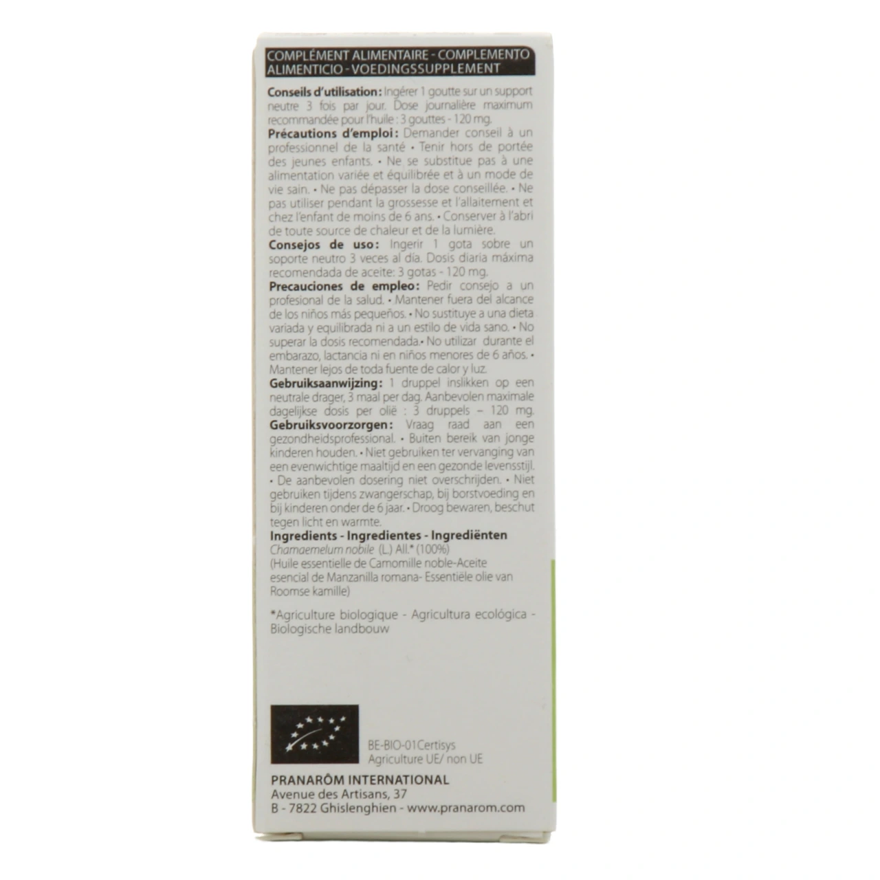 Pranarom huile essentielle camomille noble - Vue 6