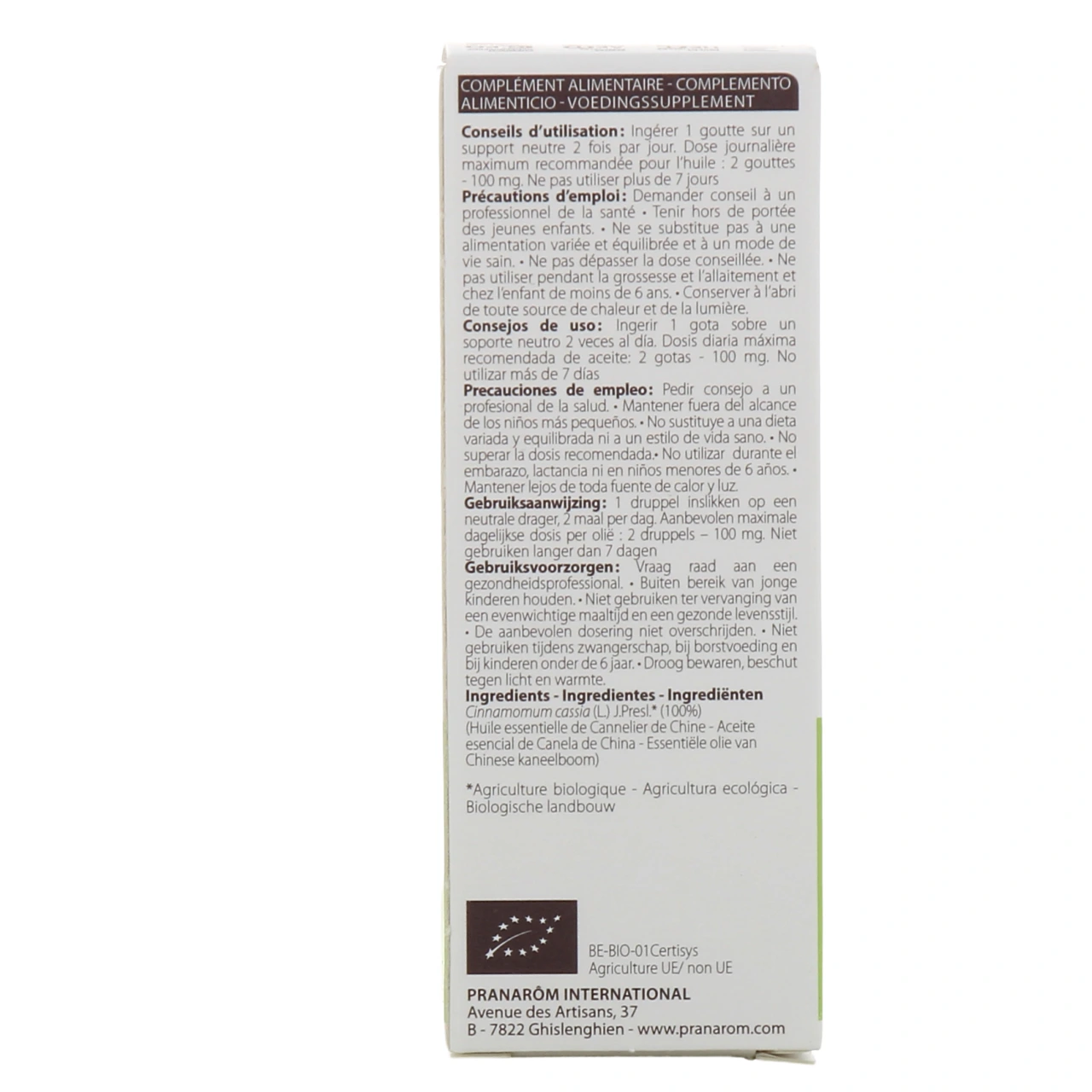 Pranarom huile essentielle de cannelier de Chine - Vue 6