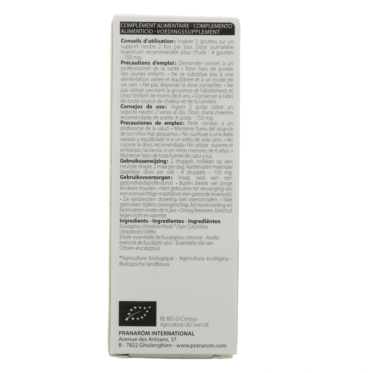 Pranarom Huile essentielle Eucalyptus Citronné - Vue 6