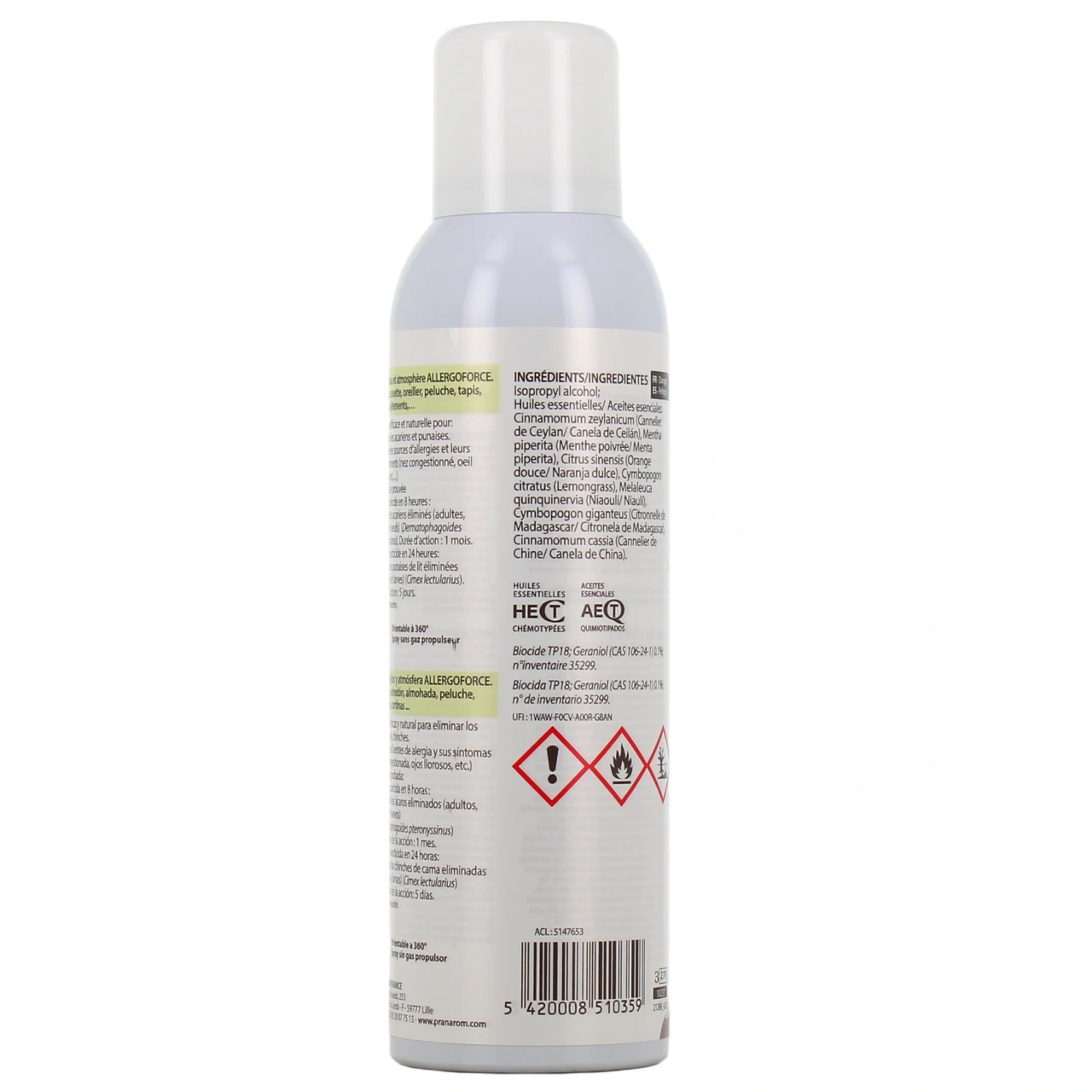 Pranarom Allergoforce Spray Anti-Acariens Anti-Punaises - Vue 3