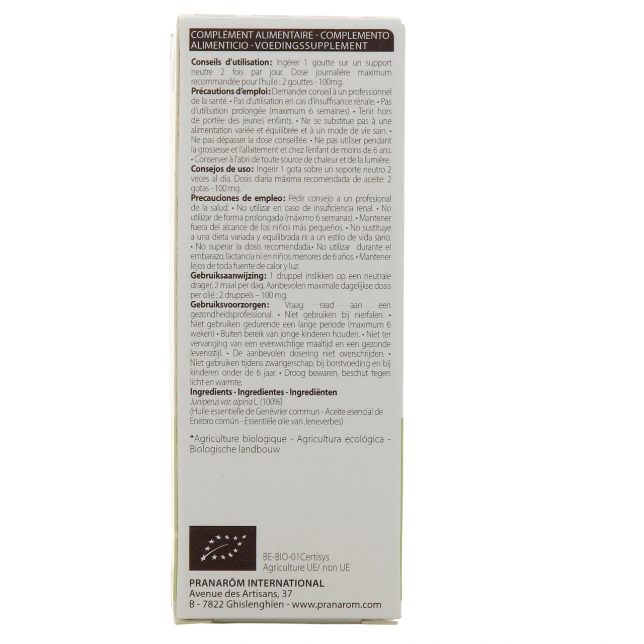 Pranarom Huile essentielle Genévrier commun - Vue 3