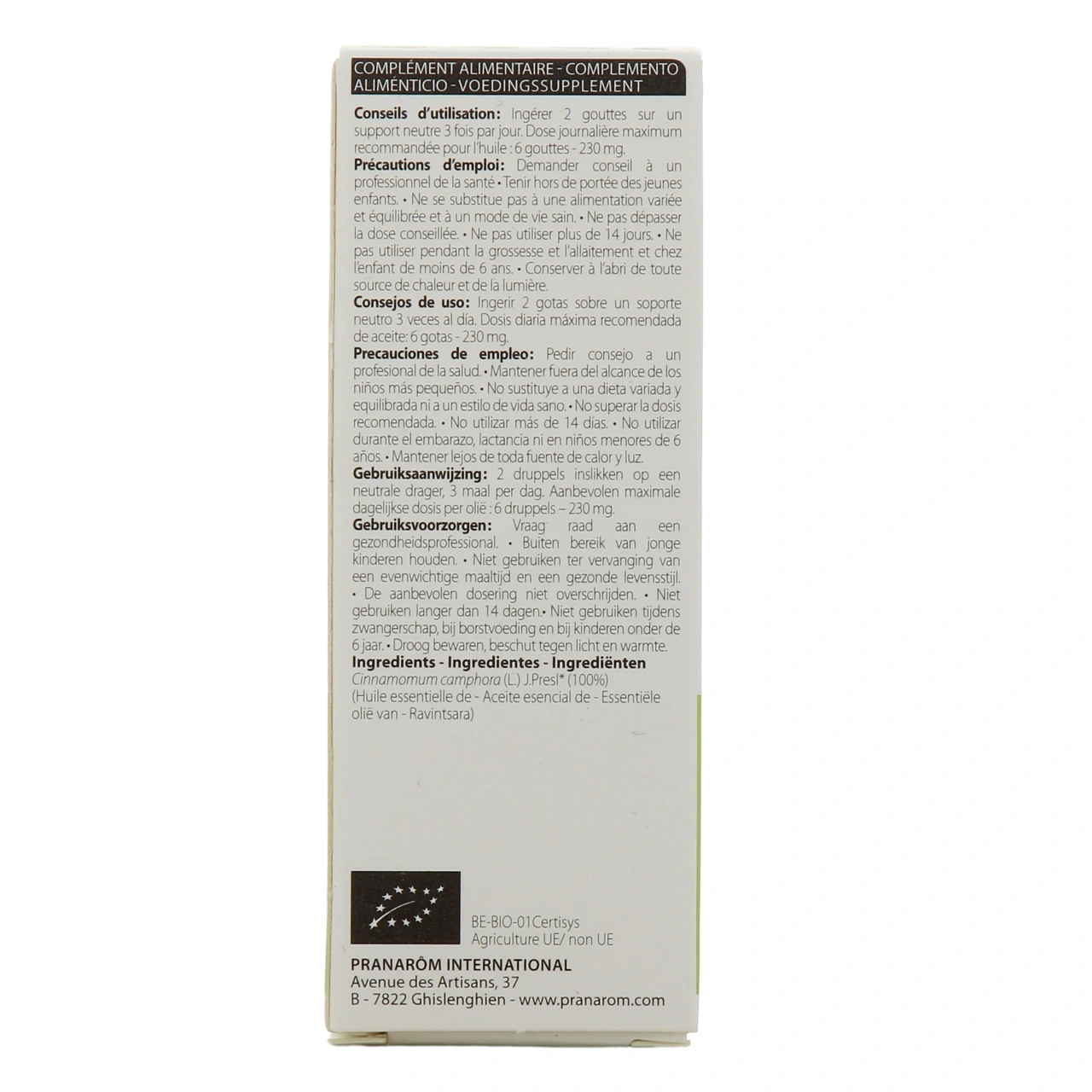 Pranarom Huile essentielle Ravintsara - Vue 4