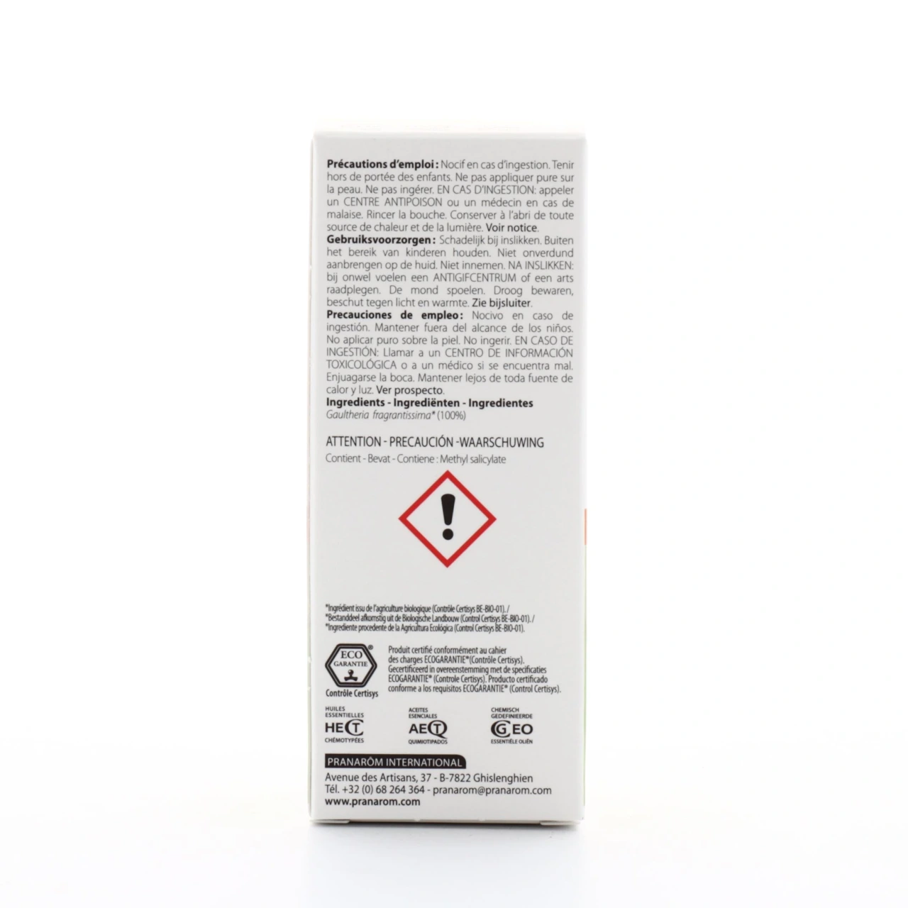 Pranarom huile essentielle gaulthérie odorante BIO - Vue 2