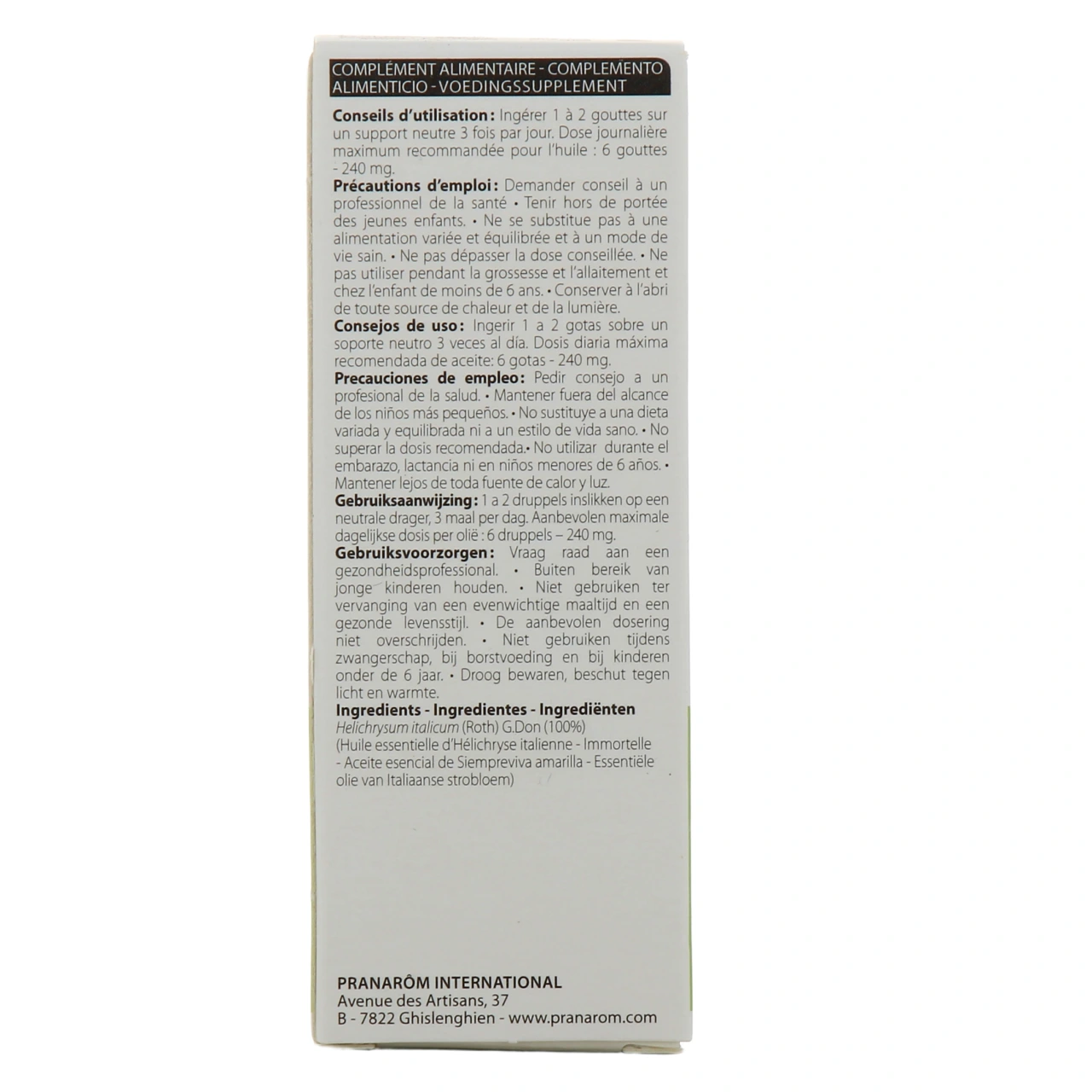 Pranarom Huile essentielle Immortelle - Vue 6