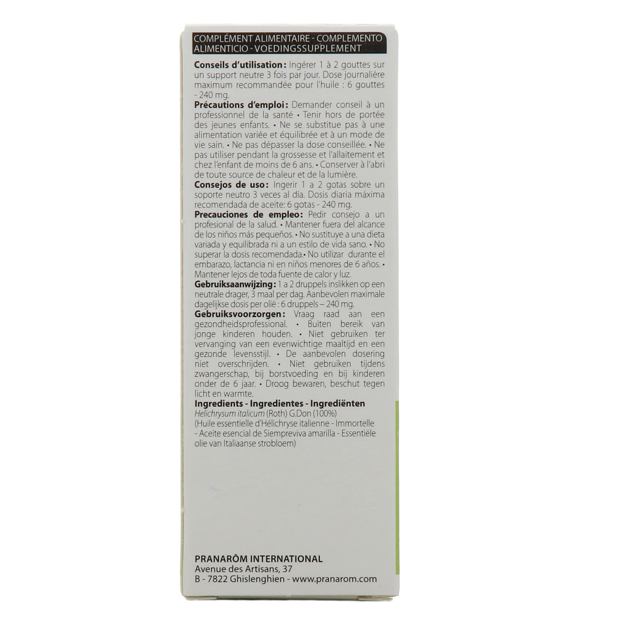 Pranarom Huile essentielle Immortelle - Vue 3