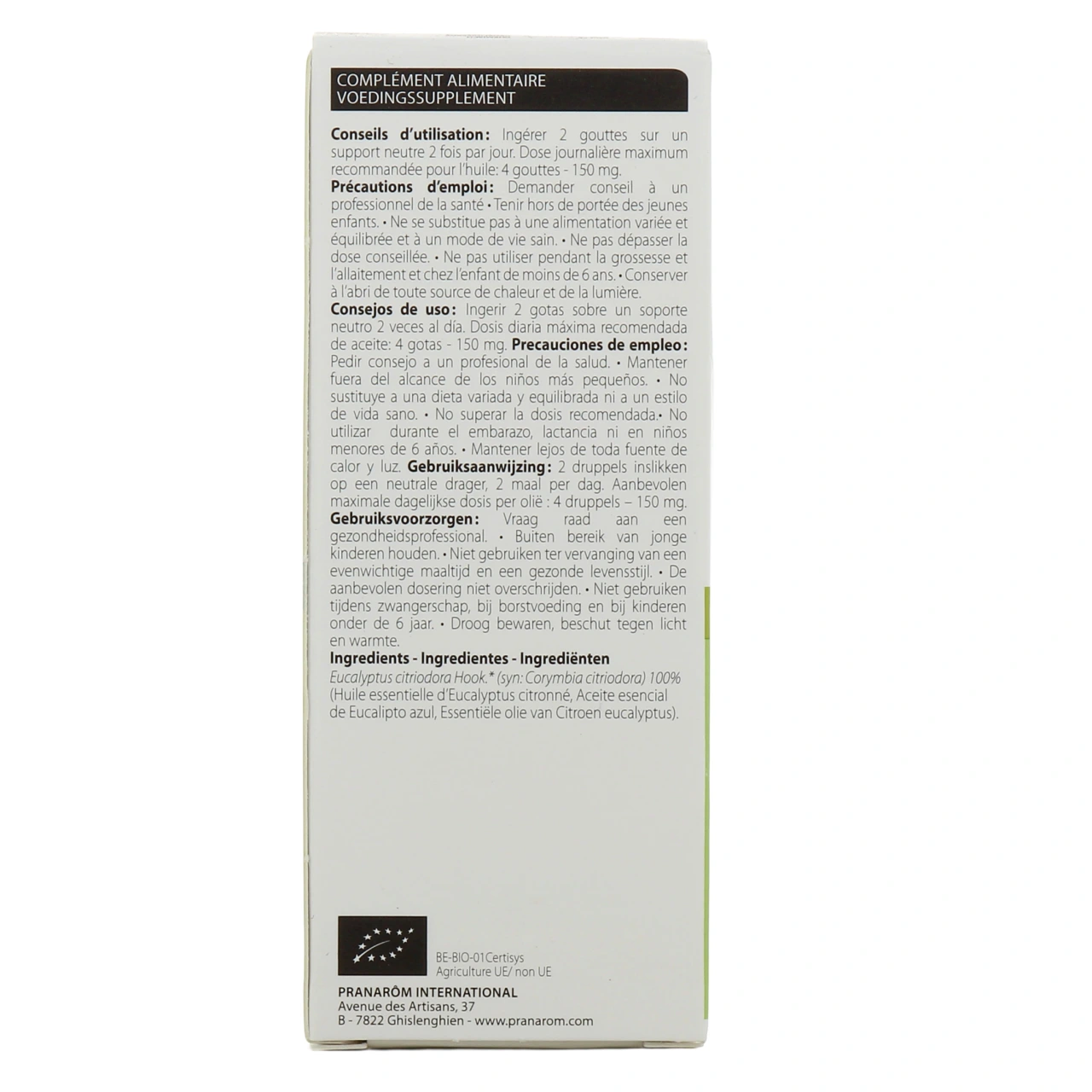 Pranarom Huile essentielle Eucalyptus Citronné - Vue 9