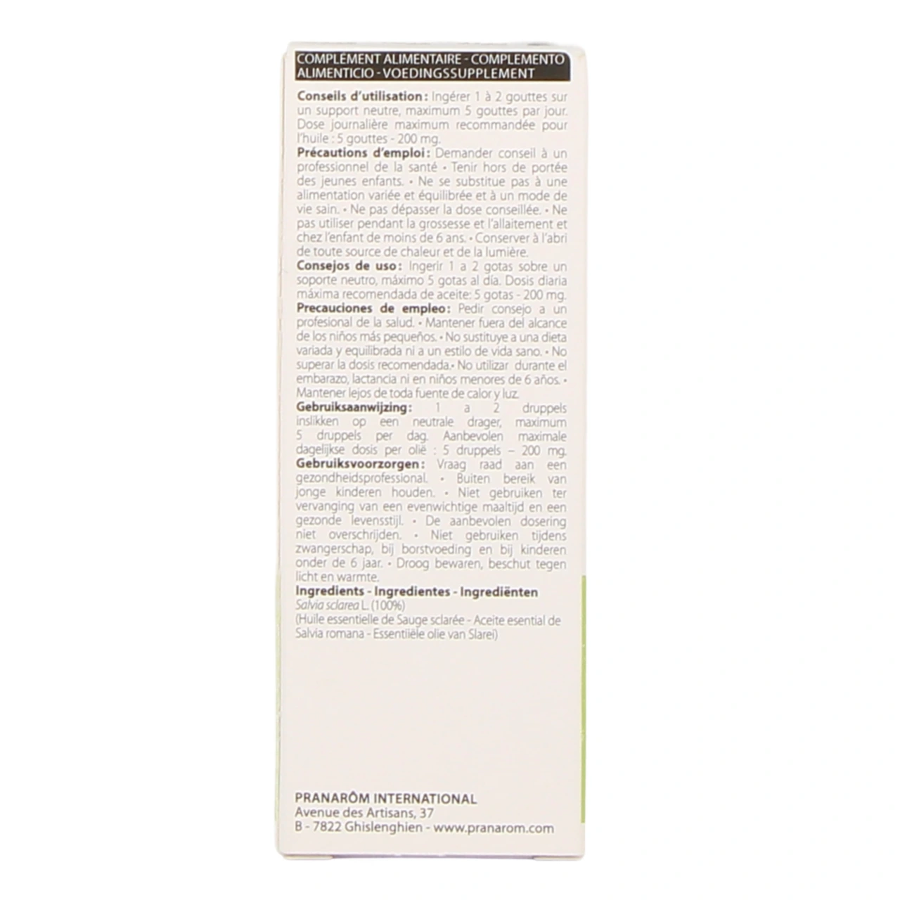 Pranarom Huile Essentielle Sauge Sclarée - Vue 6