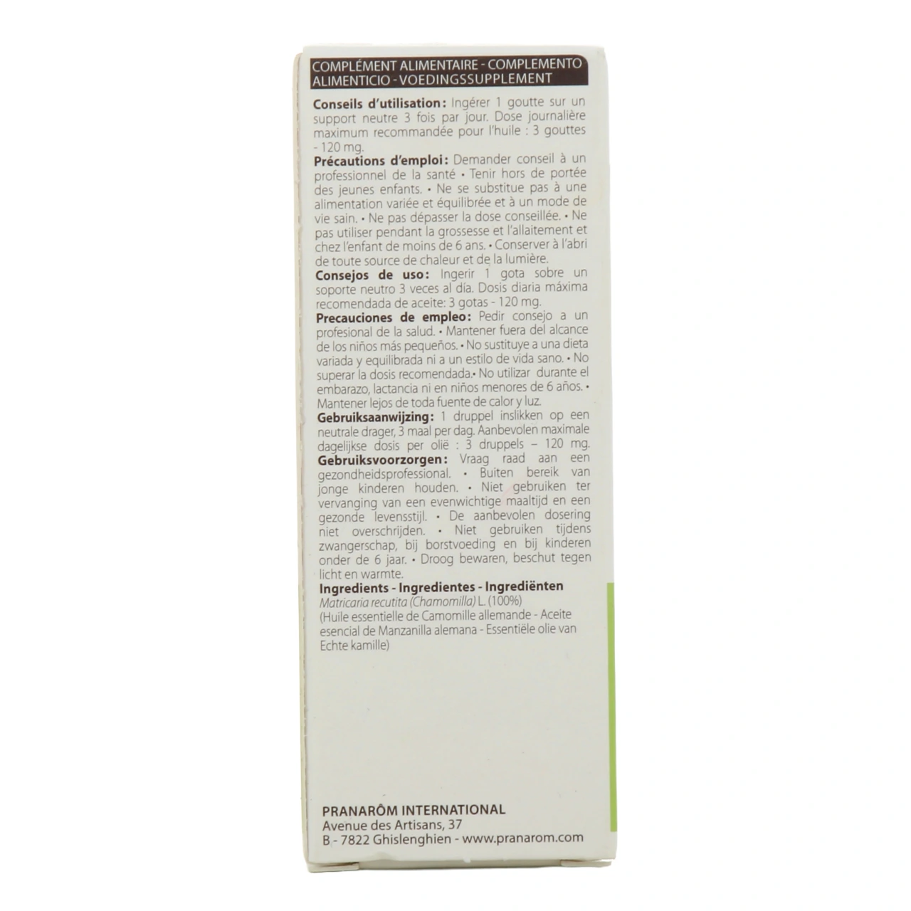 Pranarom Huile Essentielle Camomille Allemande - Vue 3