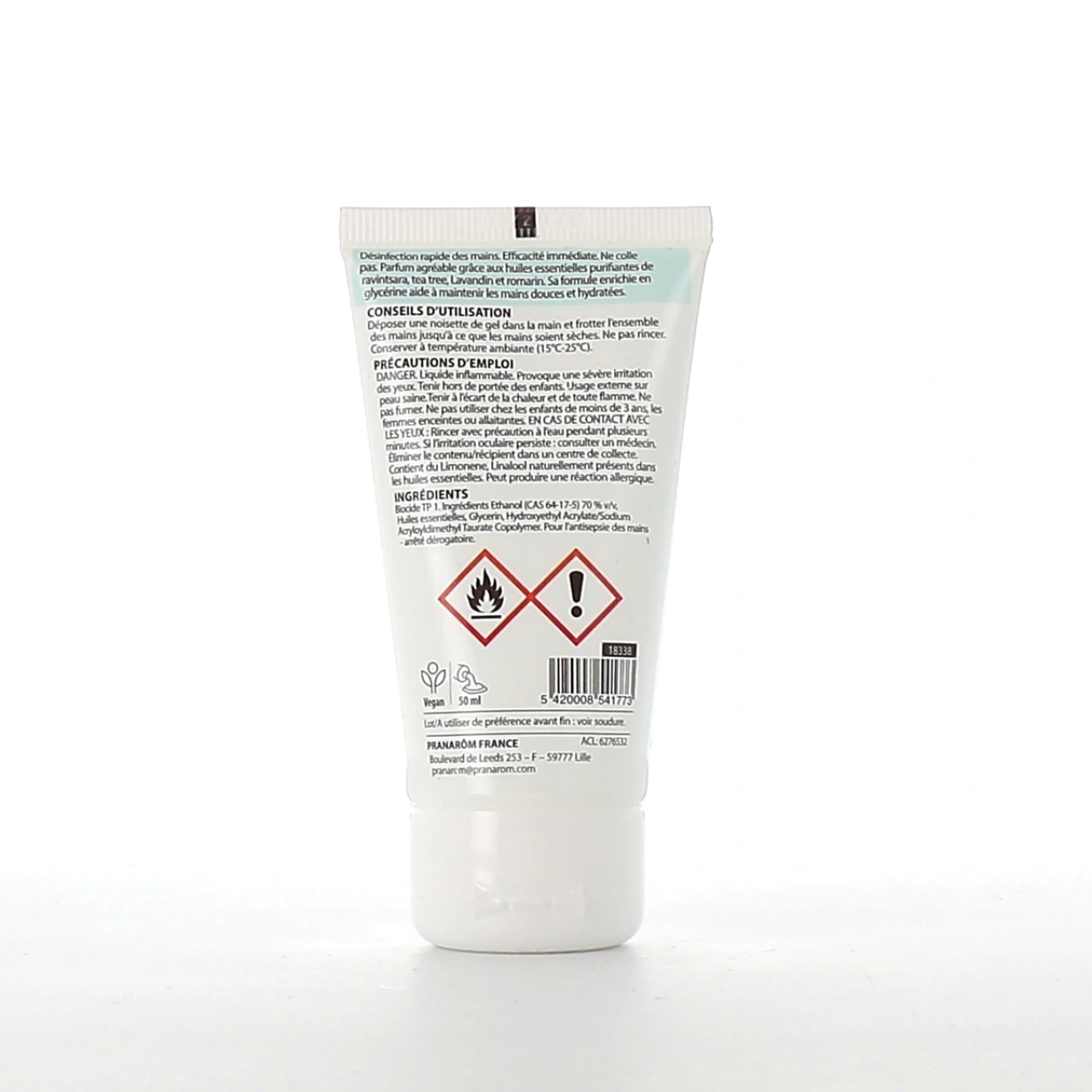 Pranarom Gel hydro-alcoolique Ravintsara Tea tree - Vue 3
