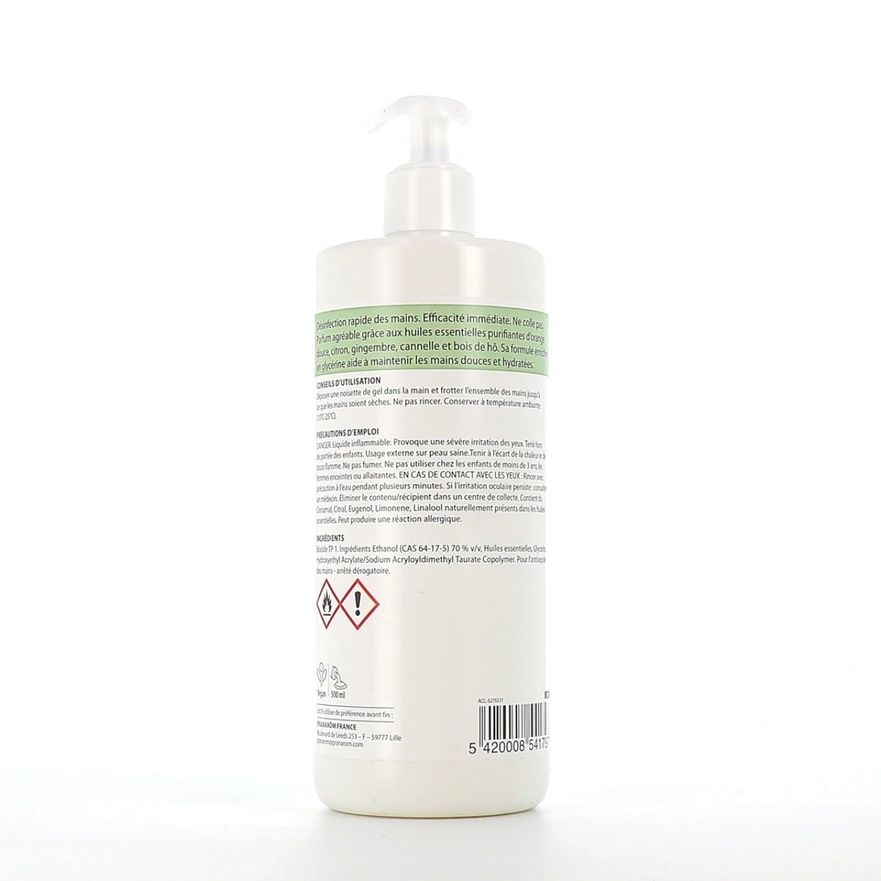 Pranarom Gel hydro-alcoolique Orange douce Cannelle - Vue 5