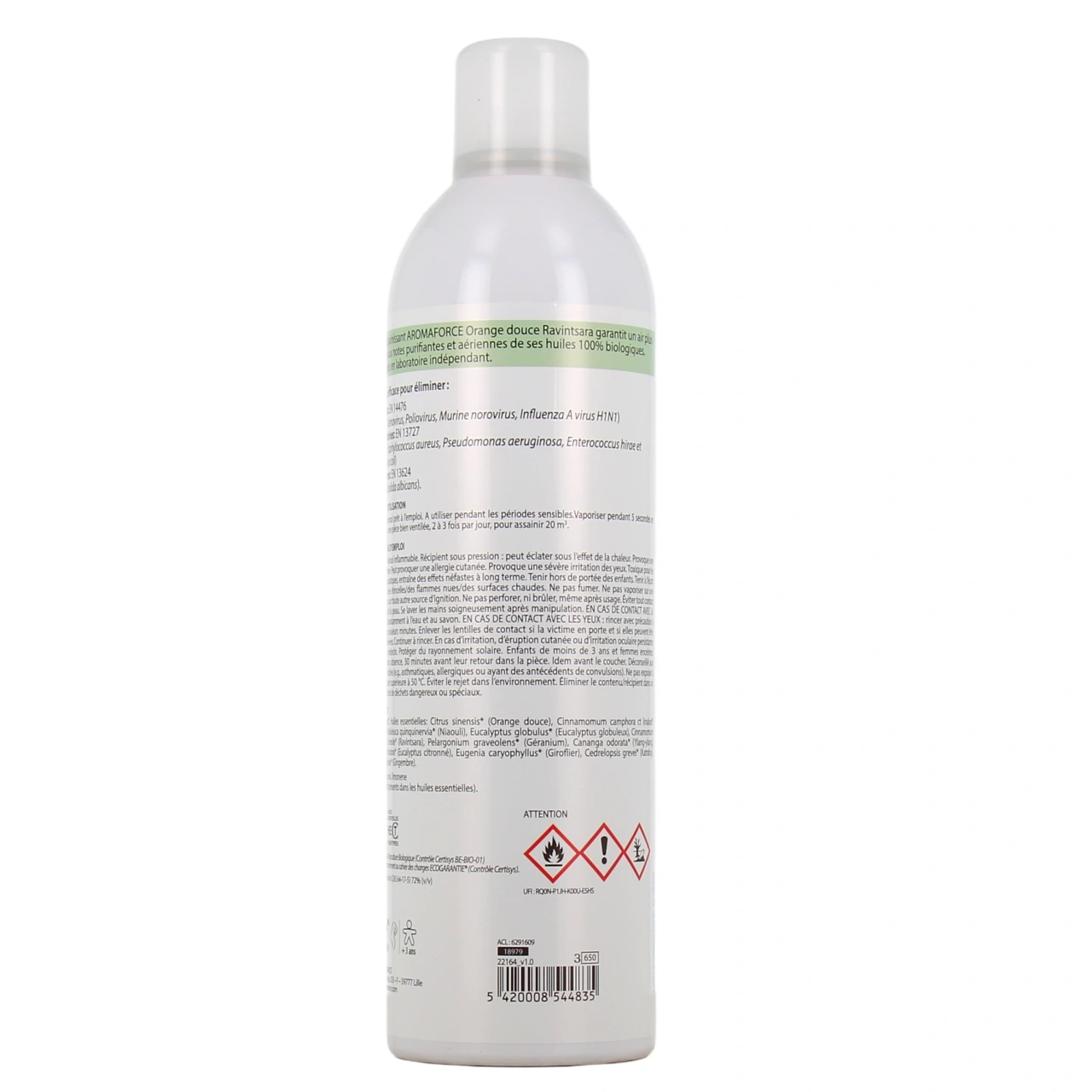 Pranarom Aromaforce Spray Assainissant Orange Douce Ravintsara Bio - Vue 9