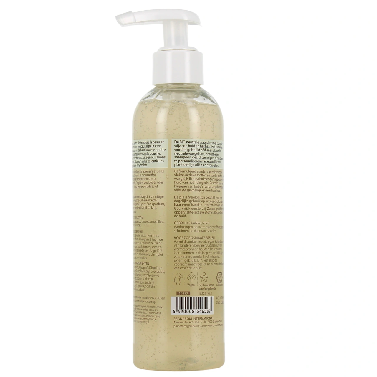 Pranarom Aromaself Gel lavant neutre Bio - Vue 3