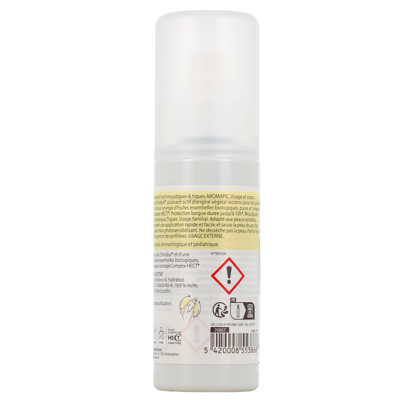 Pranarôm Aromapic Spray Lacté Répulsif Anti-moustiques & Tiques - Vue 3