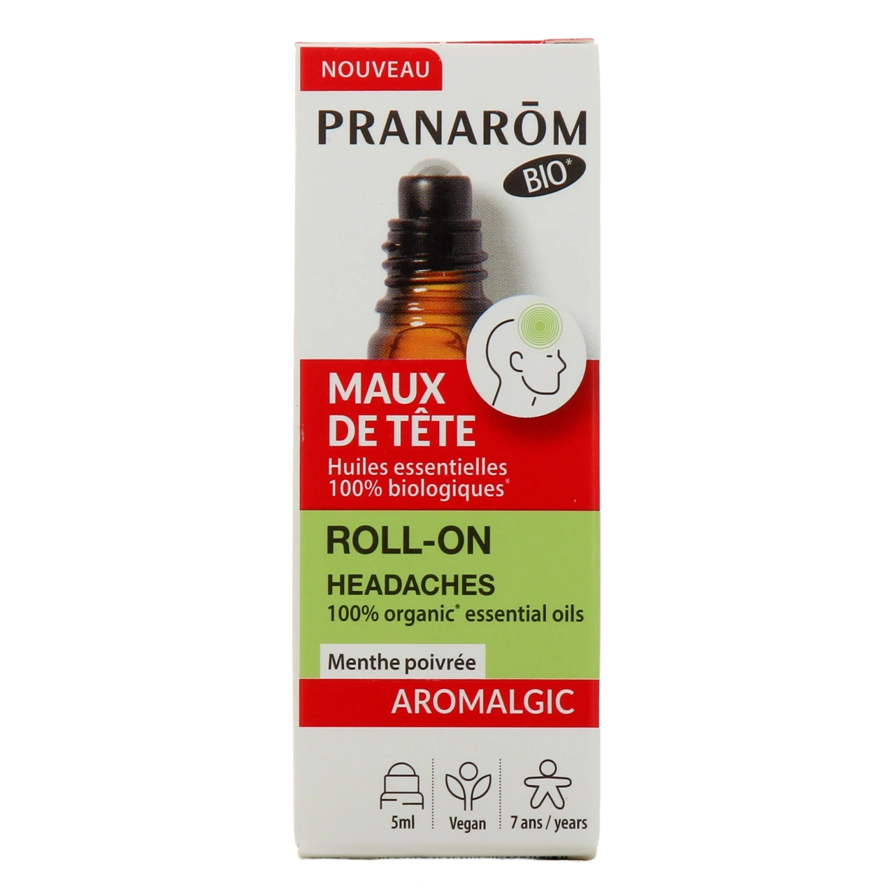 Pranarom Aromalgic Roll-on Maux de Tête - Vue 2