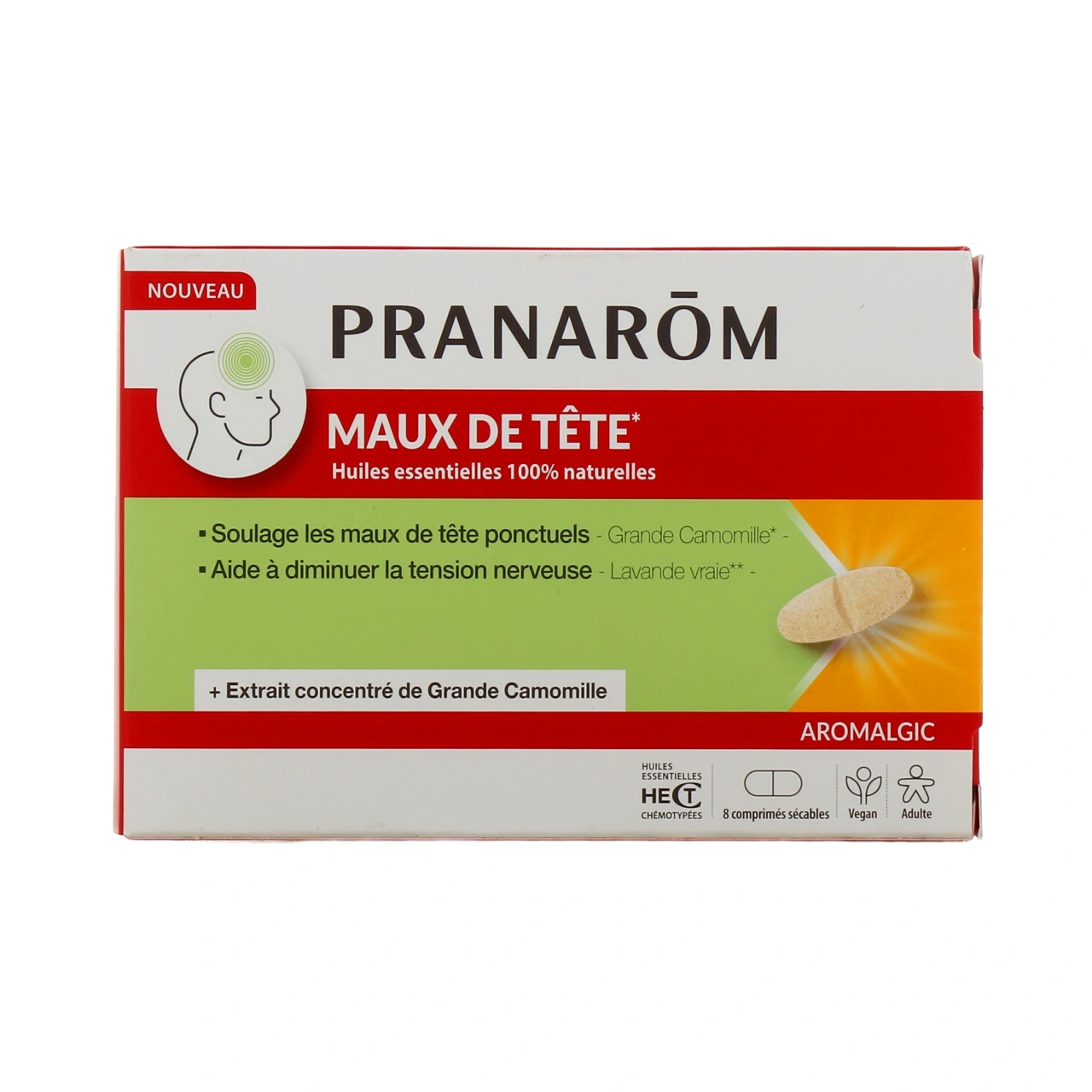 Pranarom Aromalgic Comprimés Maux de Tête - Vue 2