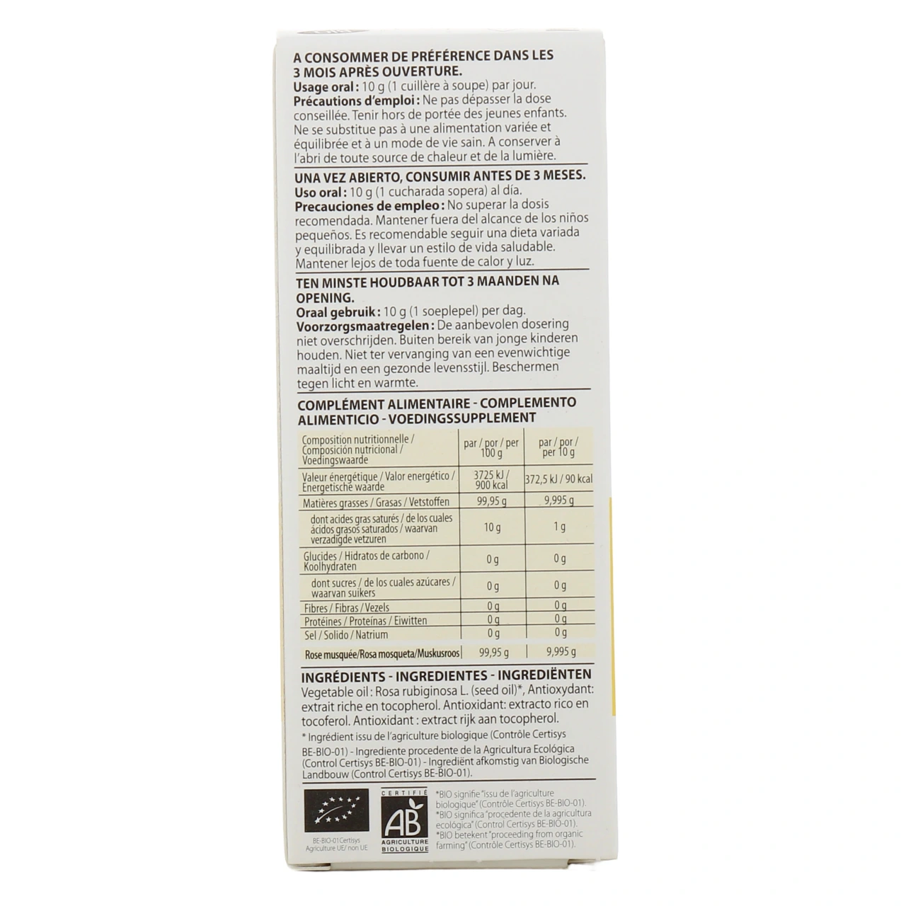 Pranarom Huile Végétale Rose Musquée Bio - Vue 3