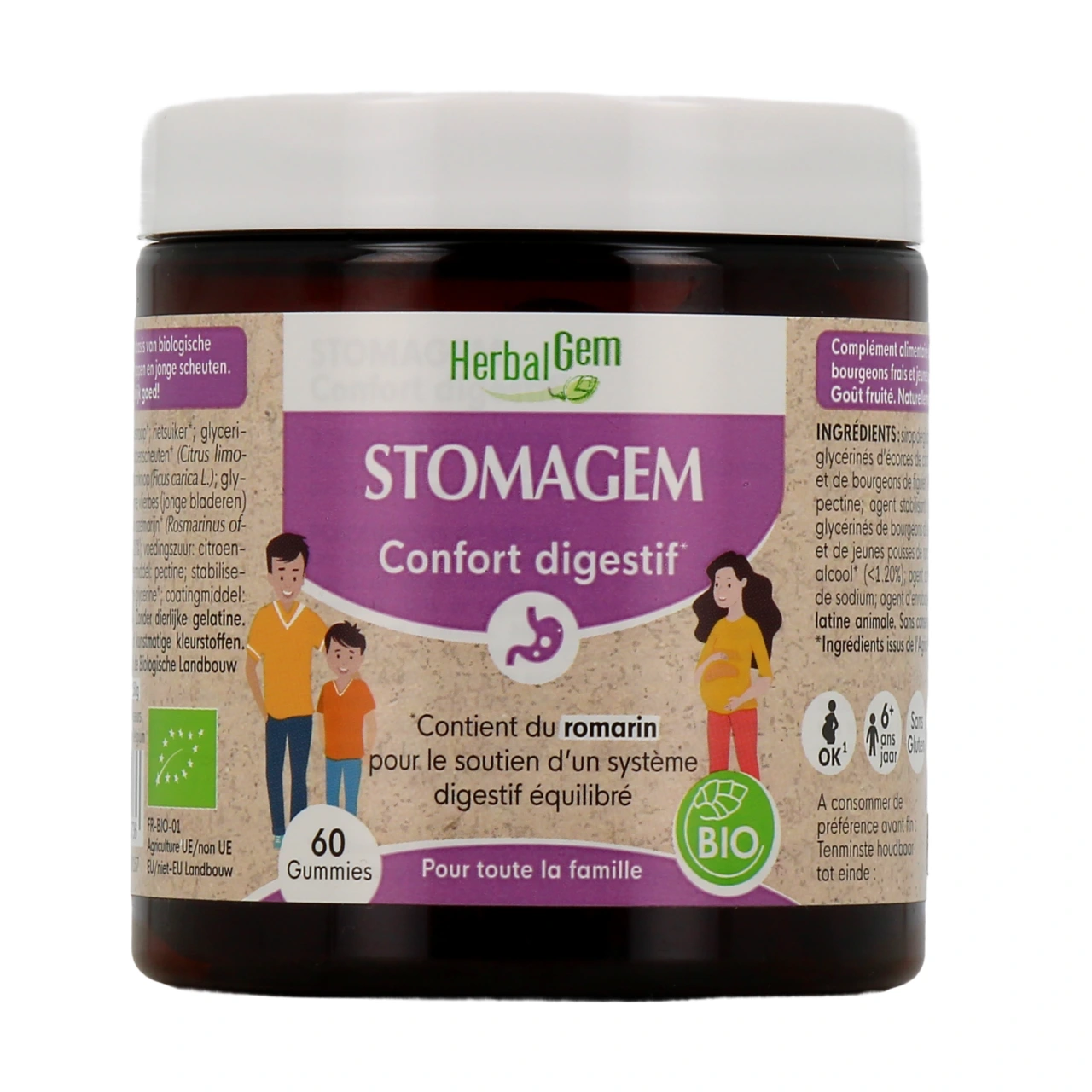 Herbalgem Stomagem Confort Digestif Bio - Vue 2
