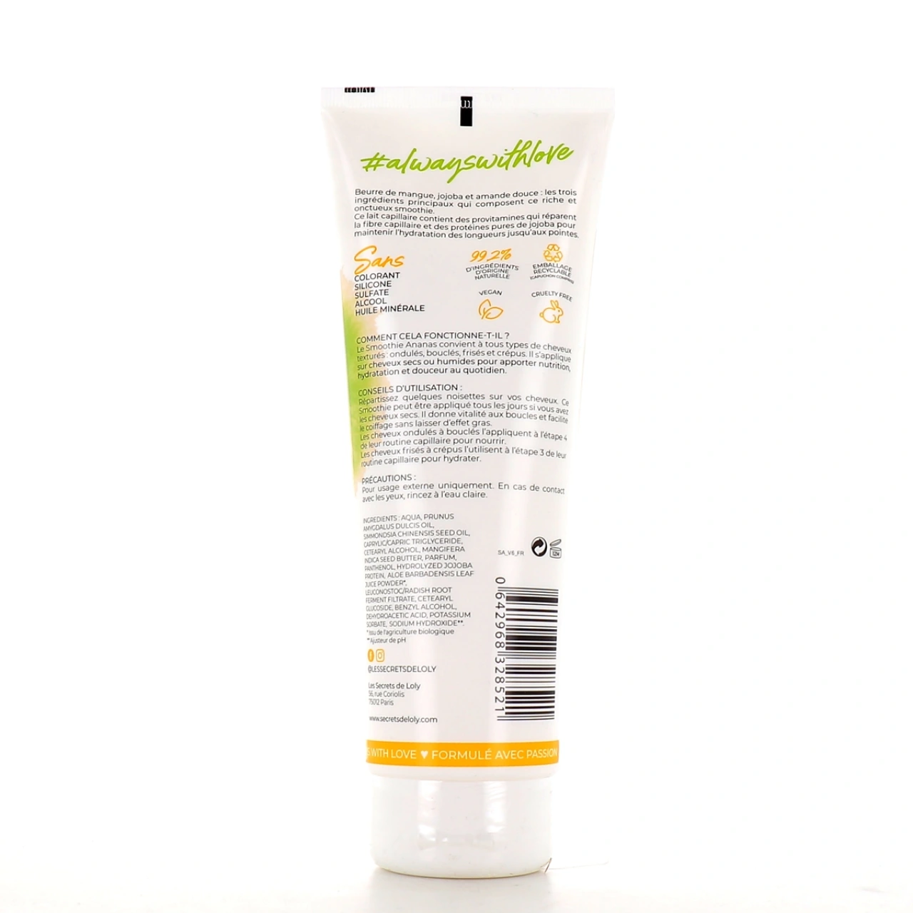 Les Secrets de Loly Smoothie Ananas Lait Capillaire - Vue 2
