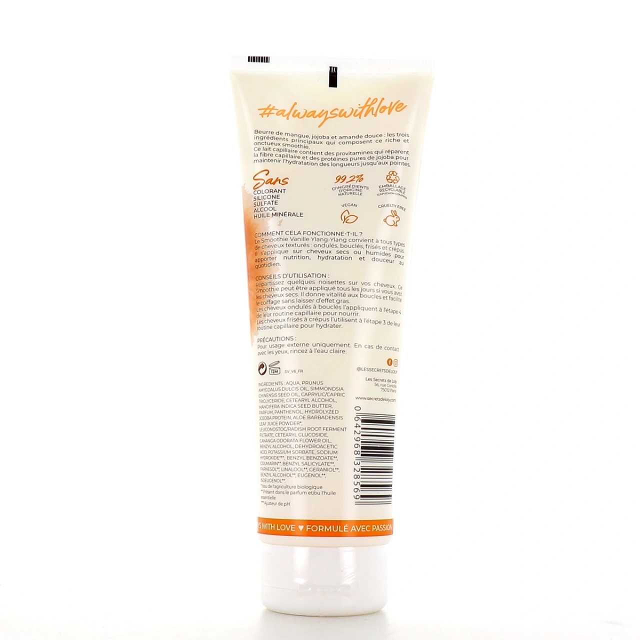 Les Secrets de Loly Smoothie Vanille Ylang Lait Capillaire - Vue 2