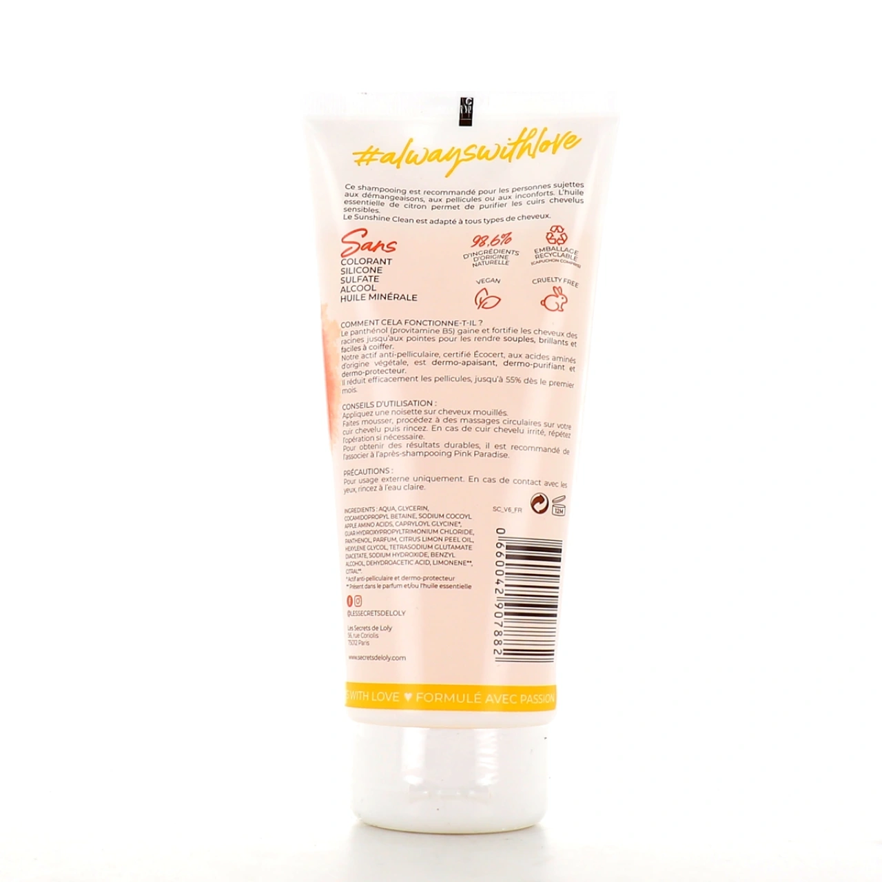 Les Secrets de Loly Sunshine Clean Shampooing Dermo-Apaisant - Vue 2