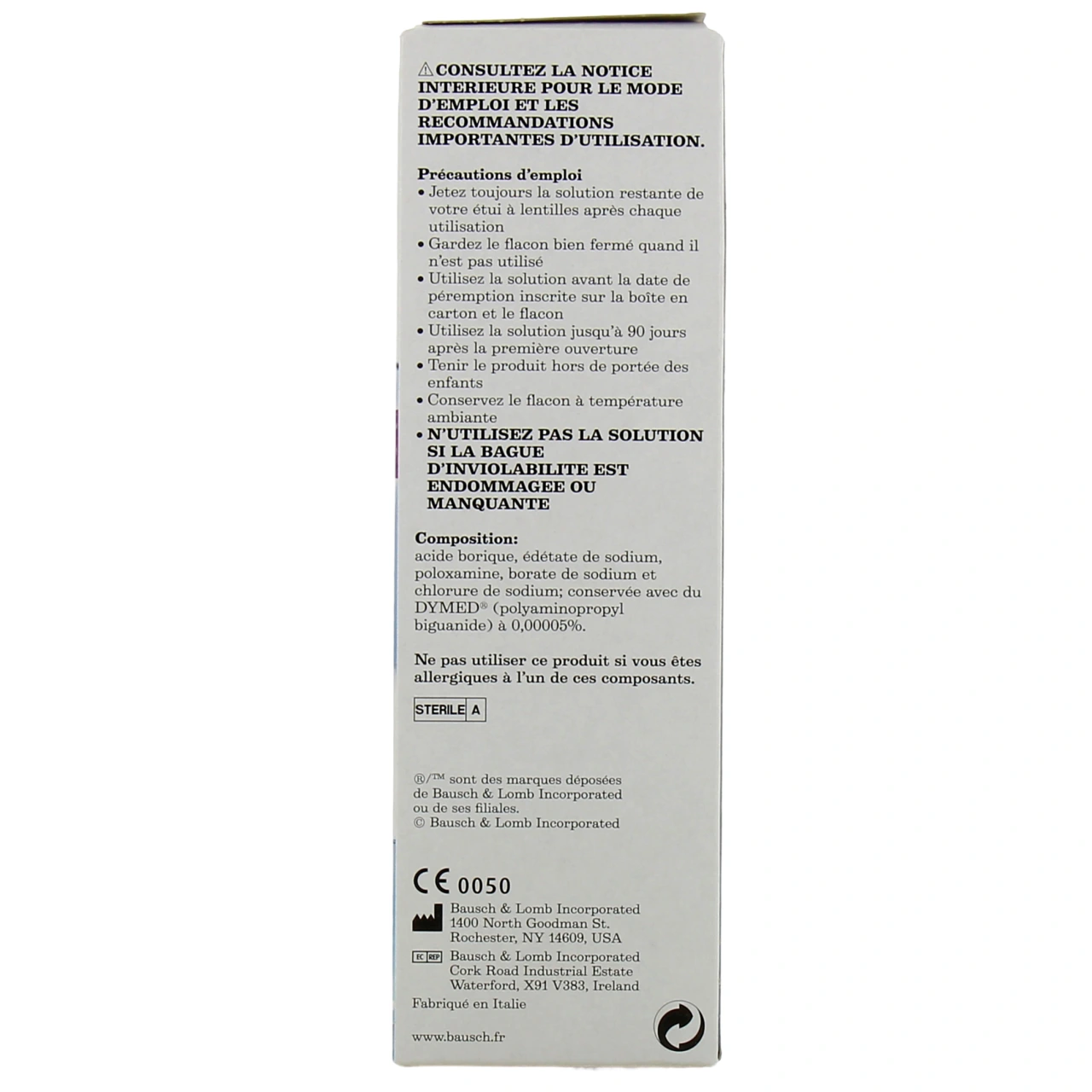 Renu MPS Solution Multifonctions pour Lentilles de Contact - Vue 3