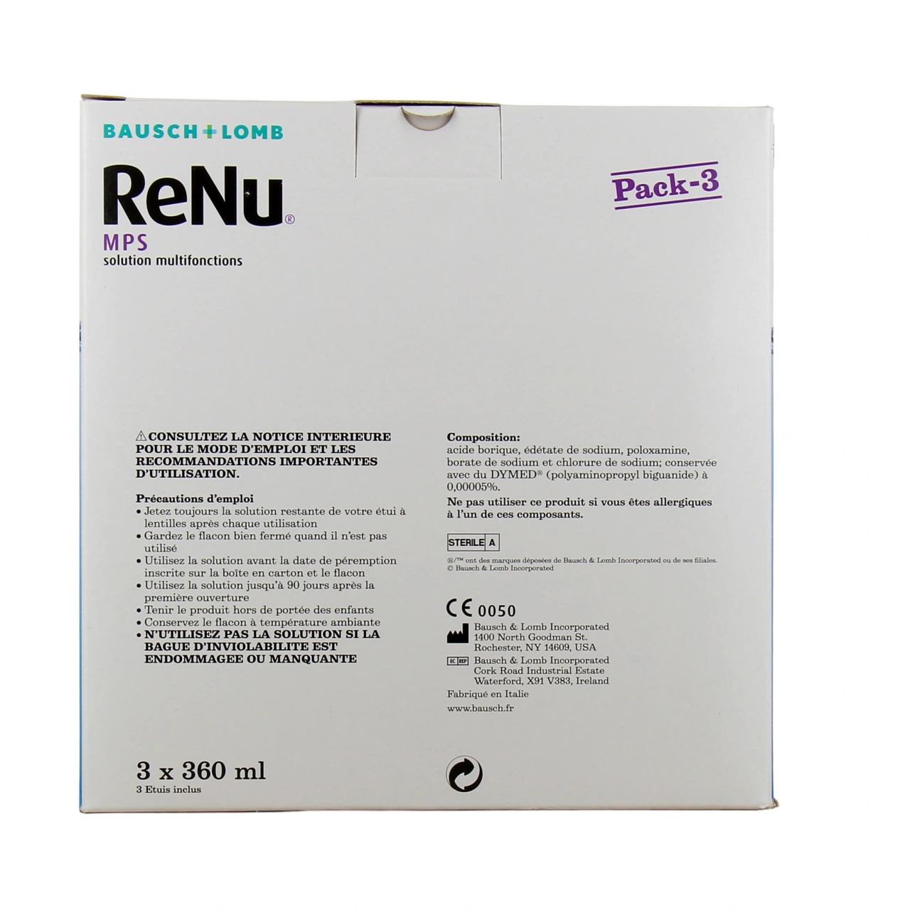 Renu MPS Solution Multifonctions pour Lentilles de Contact - Vue 9