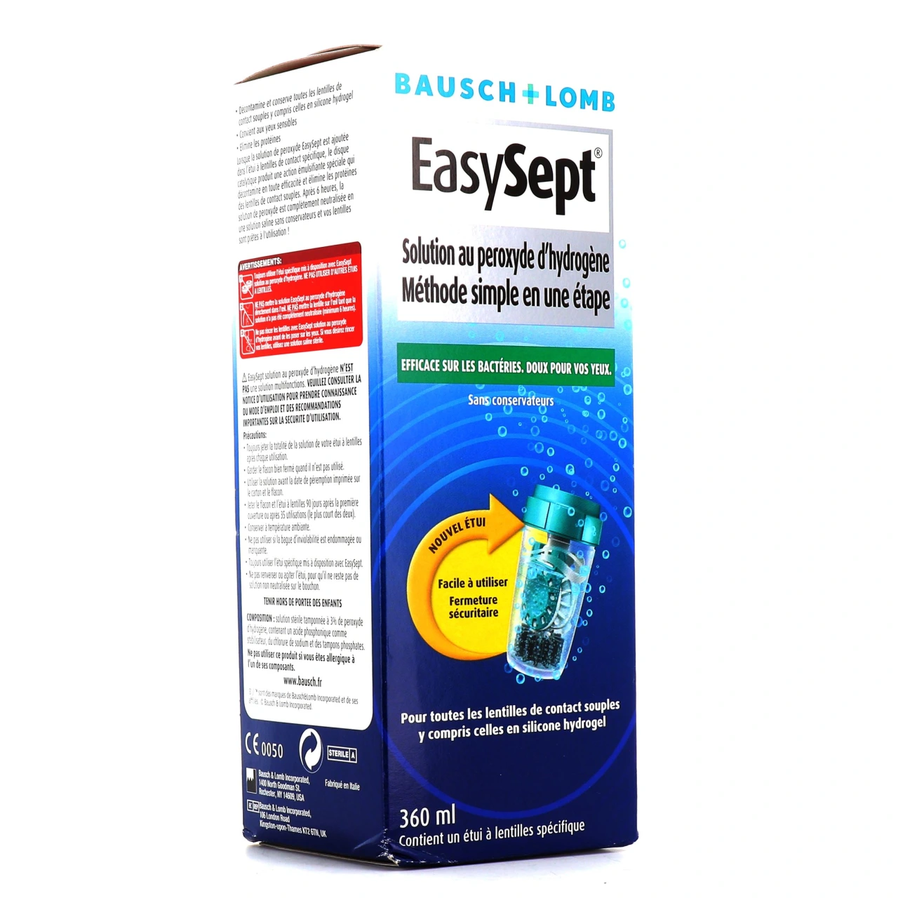 EasySept Solution Nettoyante Décontaminante et Déprotéinisante - Bausch and Lomb