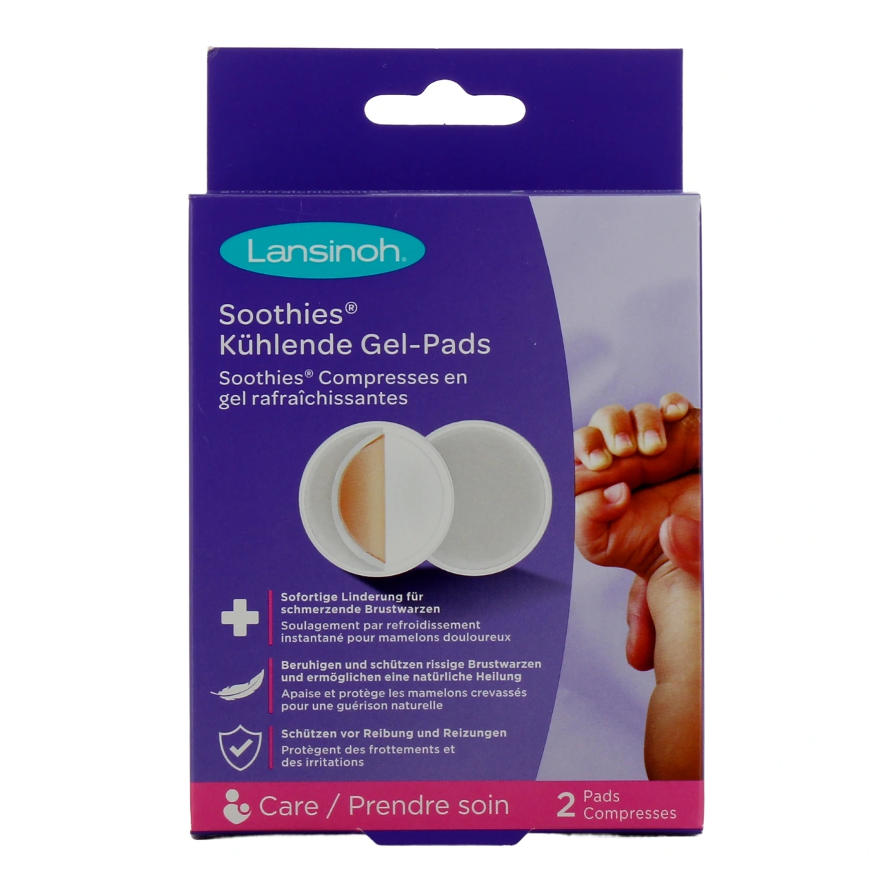 Lansinoh Soothies Compresses en Gel Rafraîchissantes - Vue 2