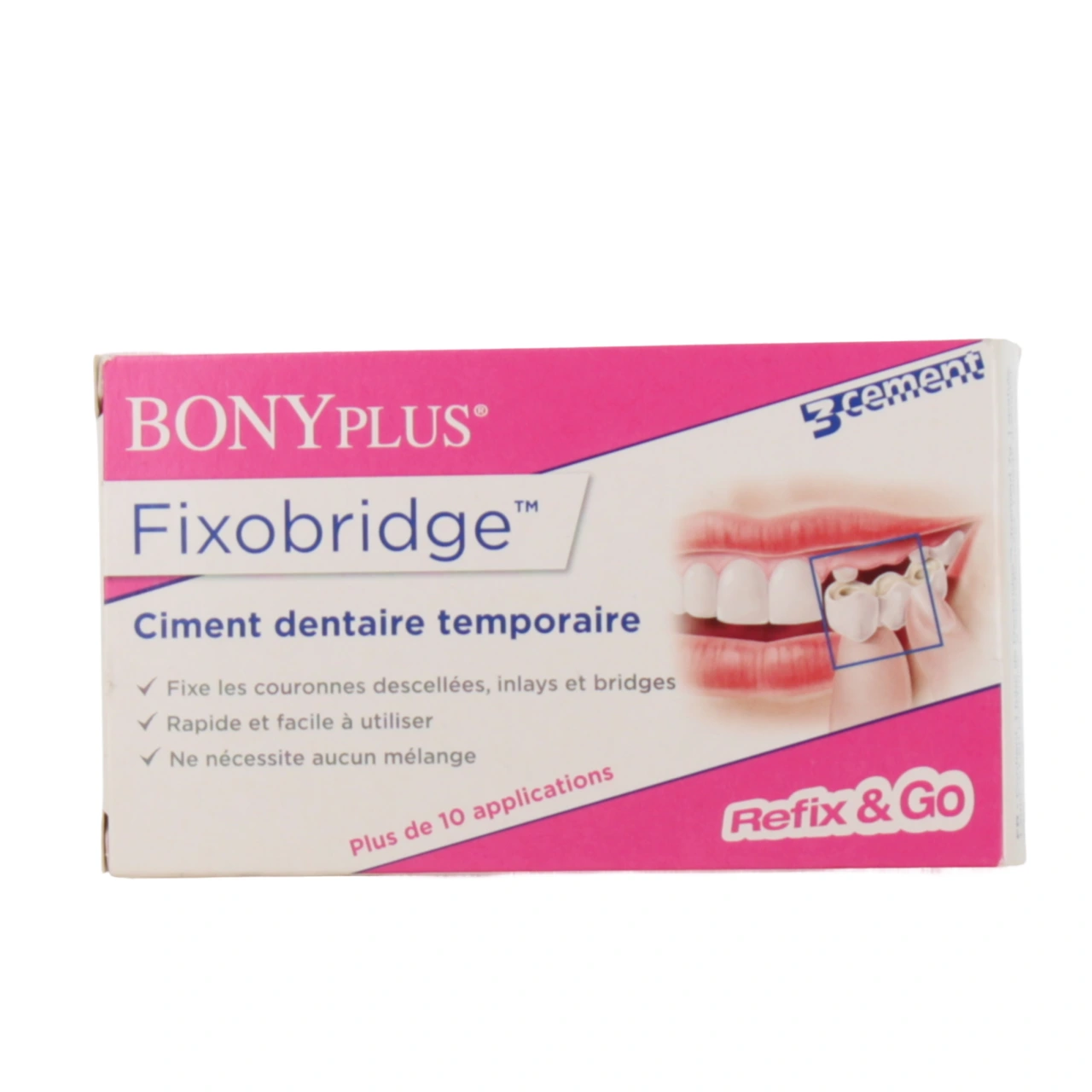 Bonyplus Fixobridge Ciment Dentaire Temporaire - Vue 2