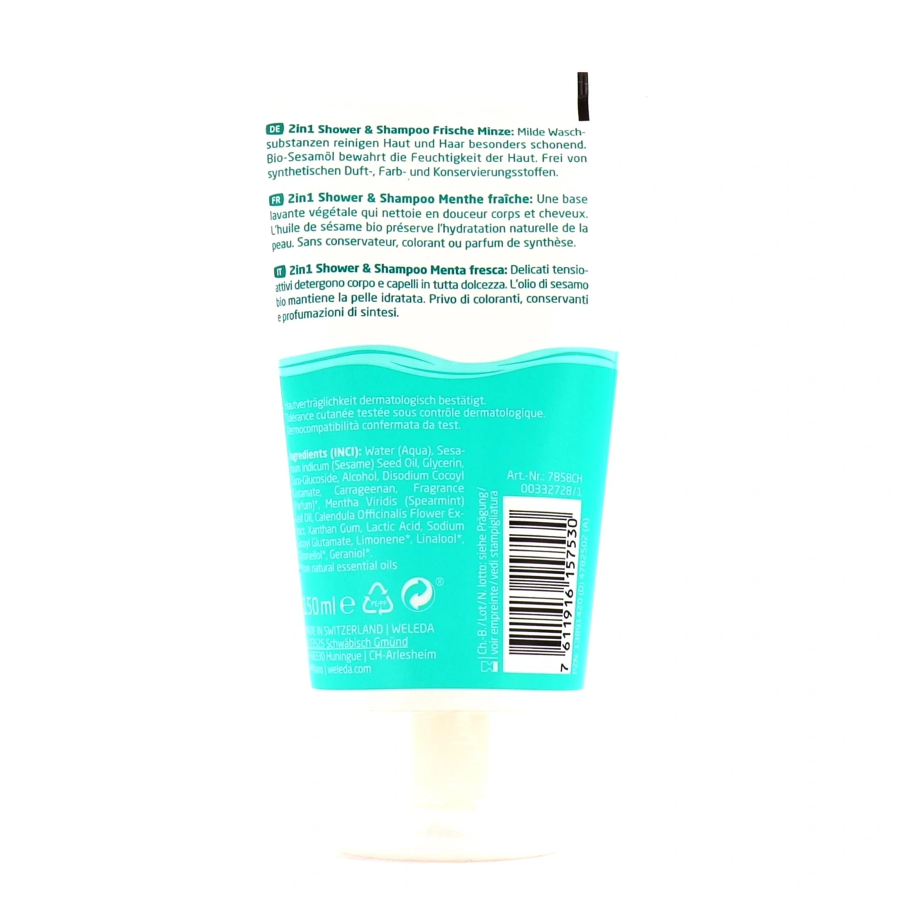 Weleda Crème de Douche 2 en 1 Enfants Menthe fraîche - Vue 2