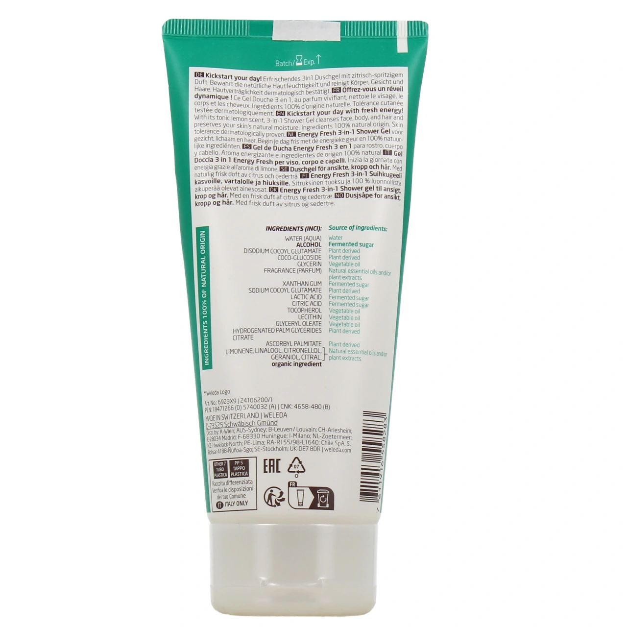 Weleda Gel Douche Homme Energy Fresh 3 en 1 - Vue 3