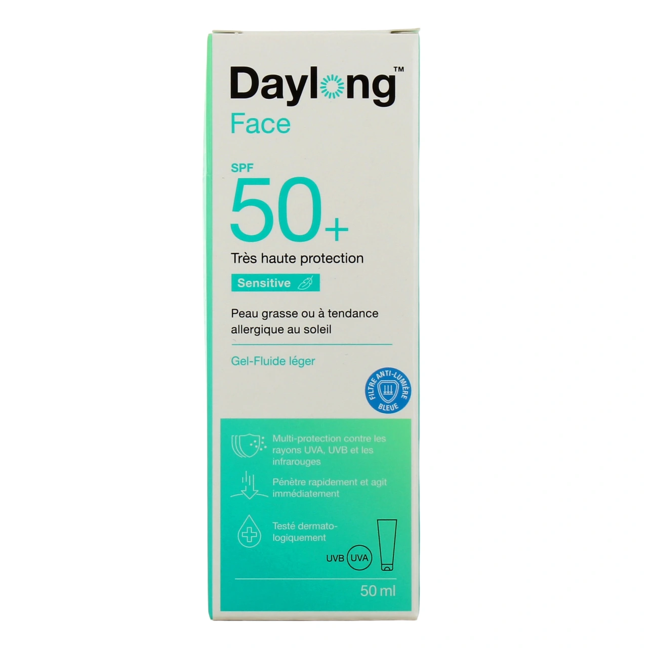 Daylong Sensitive Face Gel-fluide SPF 50+ - Vue 2