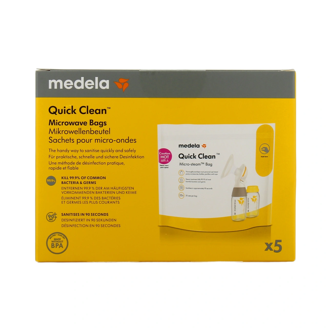 Medela Quick Clean Sachets pour micro-ondes - Vue 2