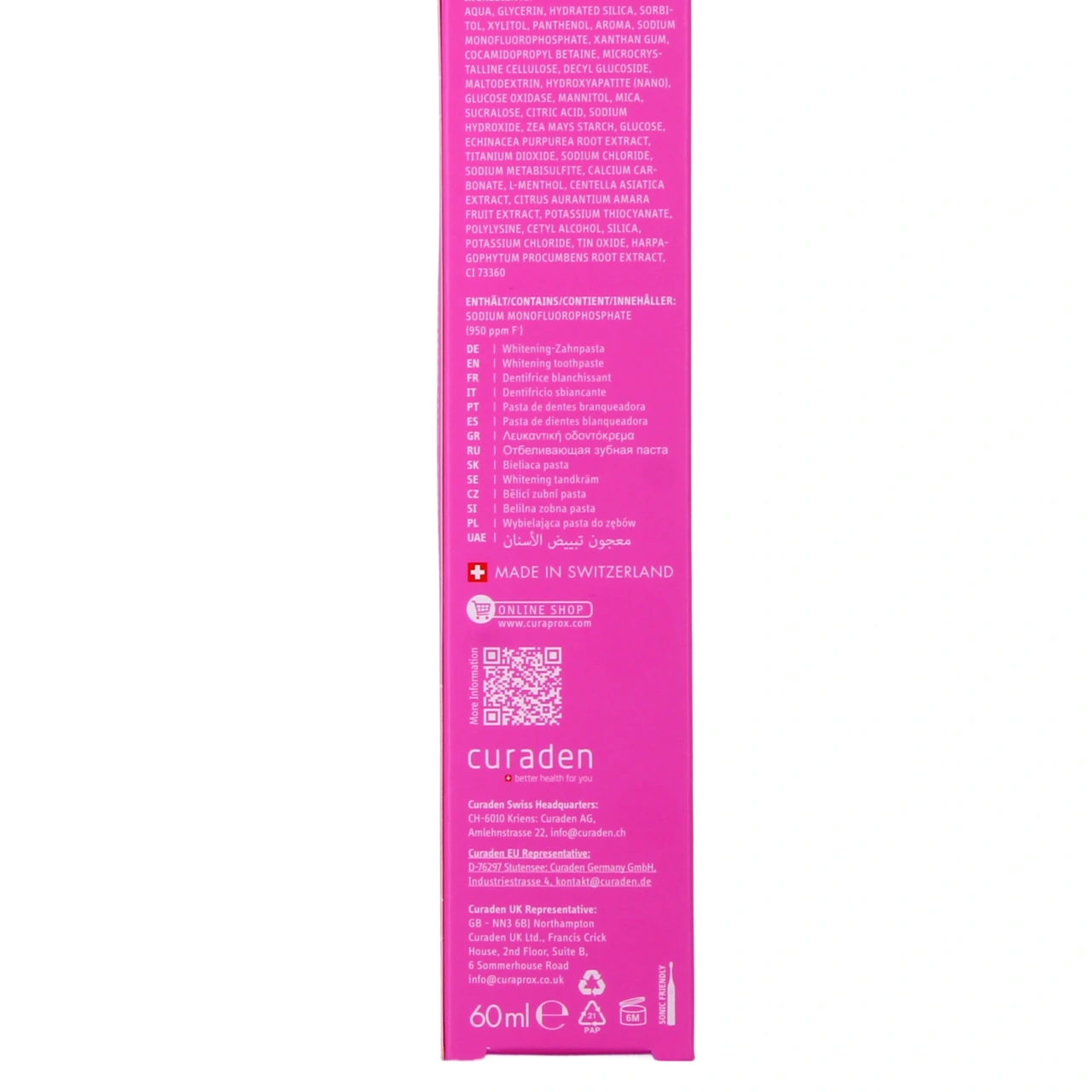 Curaprox Dentifrice Be You - Vue 4