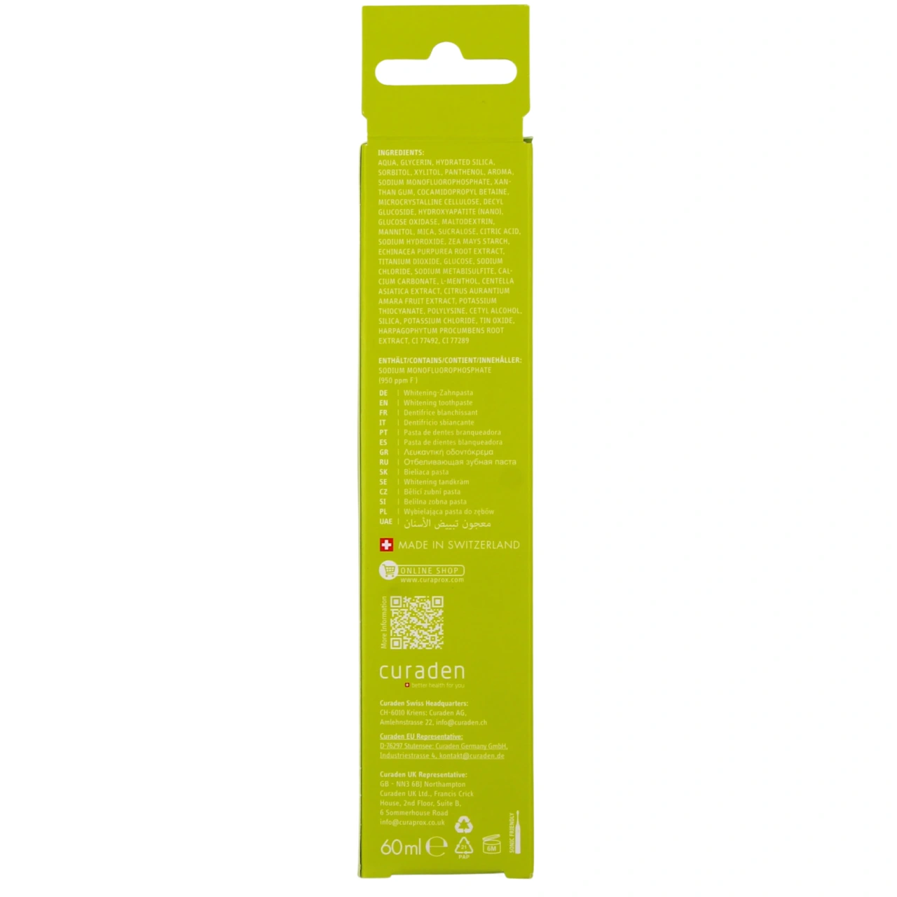 Curaprox Dentifrice Be You - Vue 10