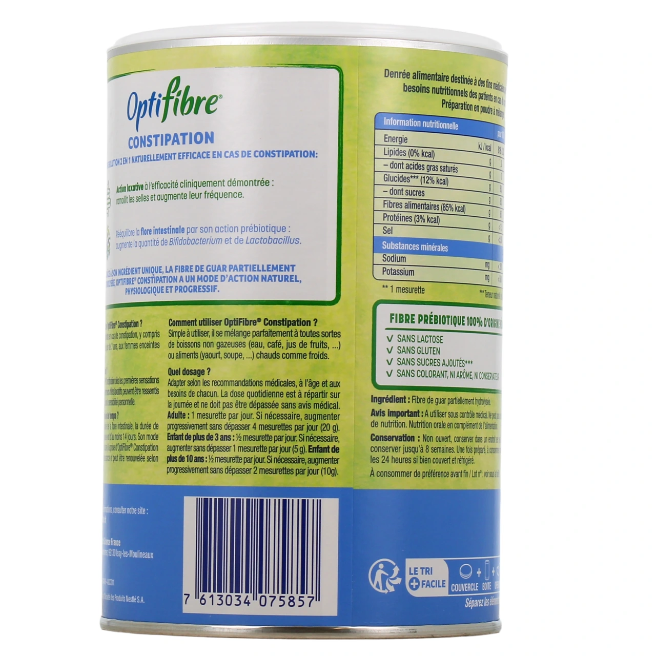 OptiFibre Poudre Diététique à base de Fibres - Vue 6