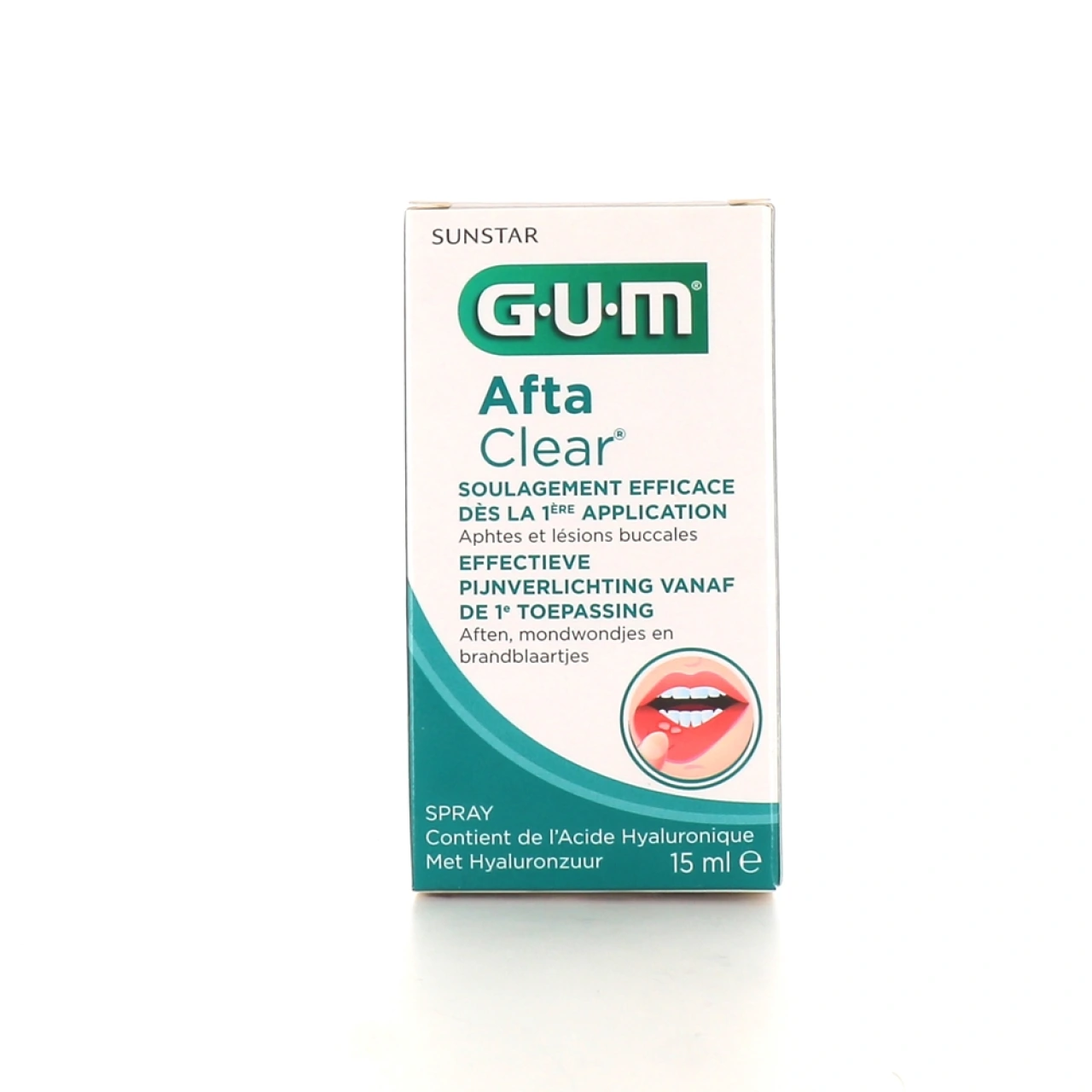 Gum Afta Clear Spray aphtes et lésions buccales - Gum