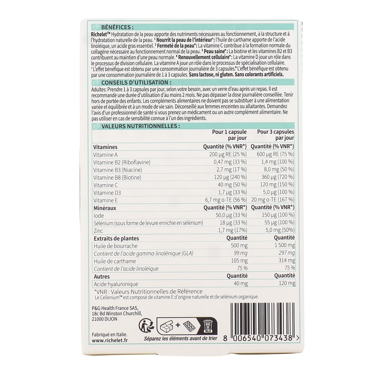 Richelet Hydratation de la Peau - Vue 3