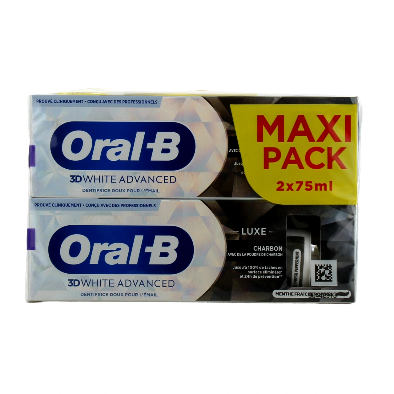 Oral B 3D White Advanced Dentifrice Luxe Charbon - Vue 5