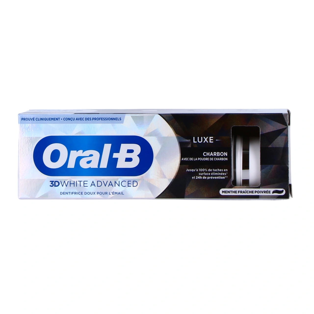 Oral B 3D White Advanced Dentifrice Luxe Charbon - Vue 2