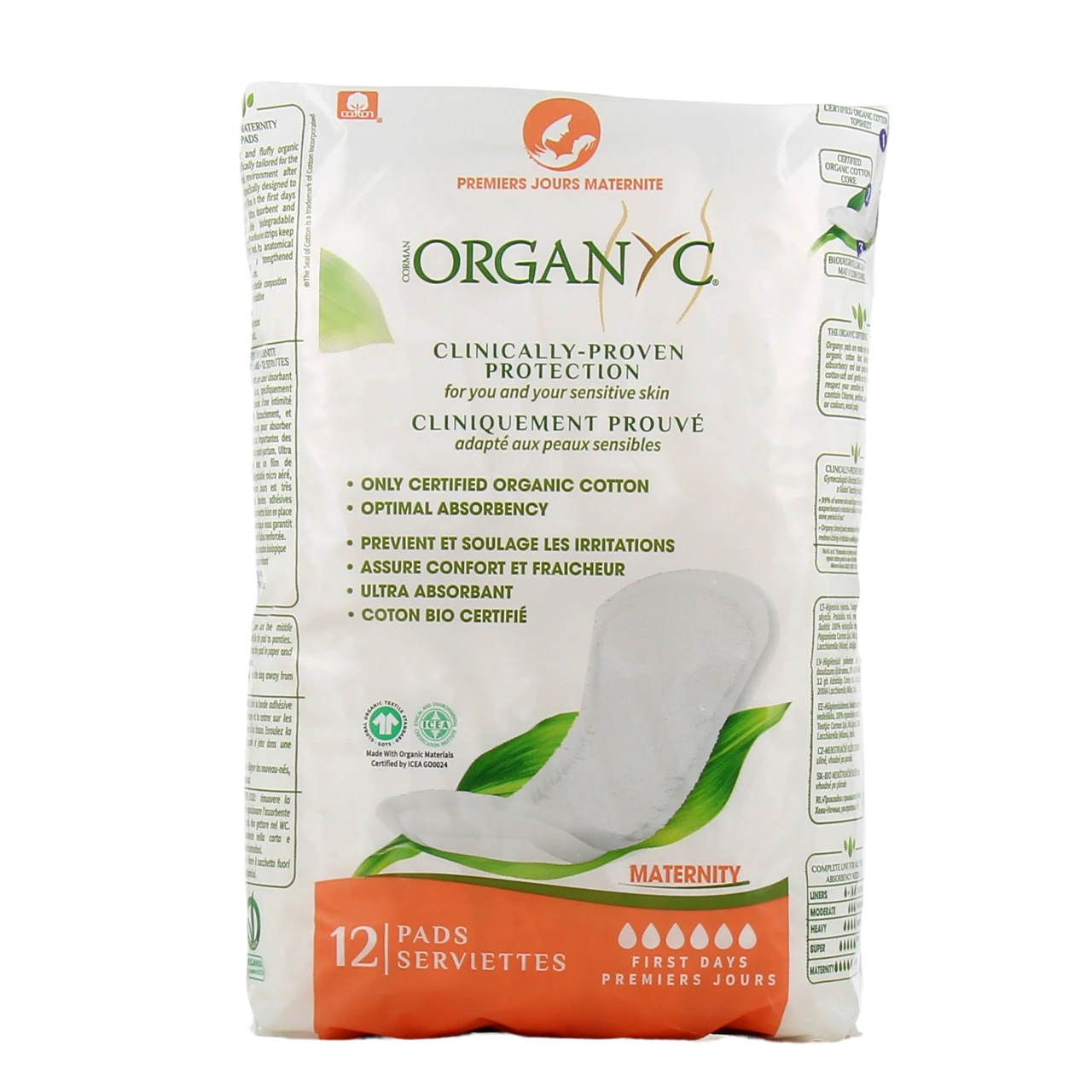 Organyc Serviettes Maternité Premiers Jours - Vue 2