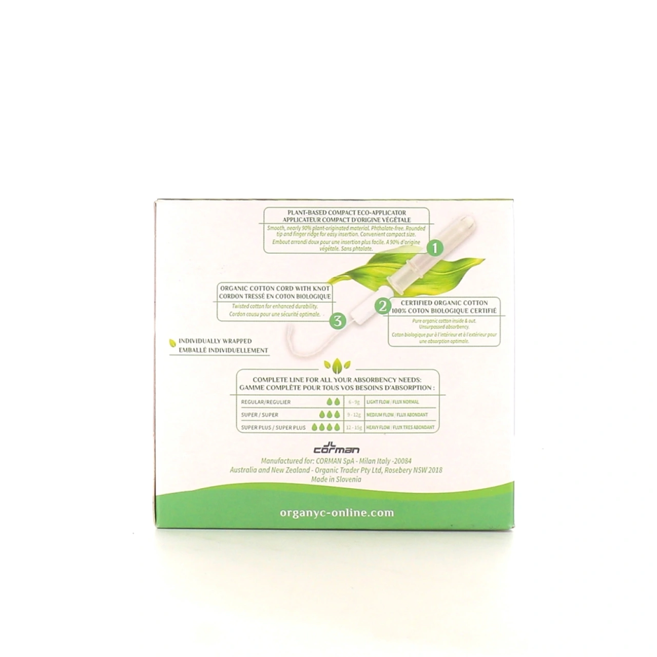 Tampons Organyc - Vue 4