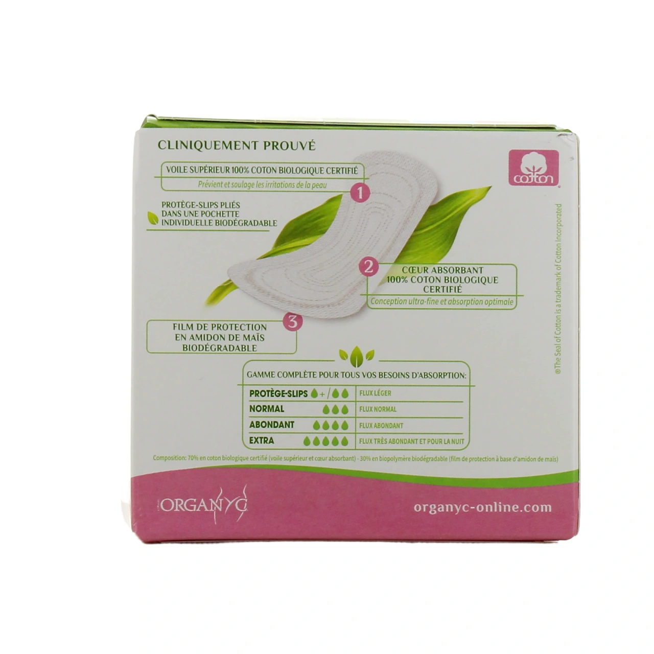 Organyc Protège Slip Coton Bio - Vue 9