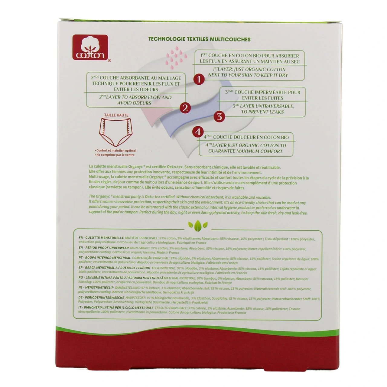 Organyc Culotte Menstruelle - Vue 3
