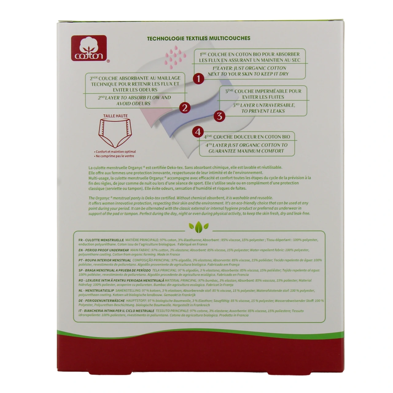 Organyc Culotte Menstruelle - Vue 6
