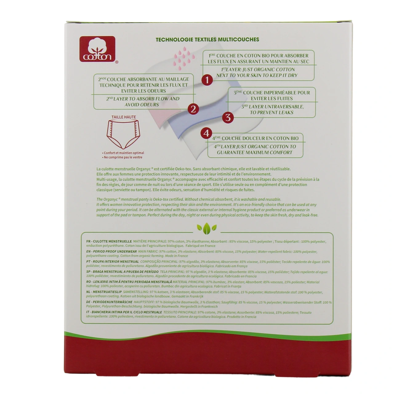 Organyc Culotte Menstruelle - Vue 9