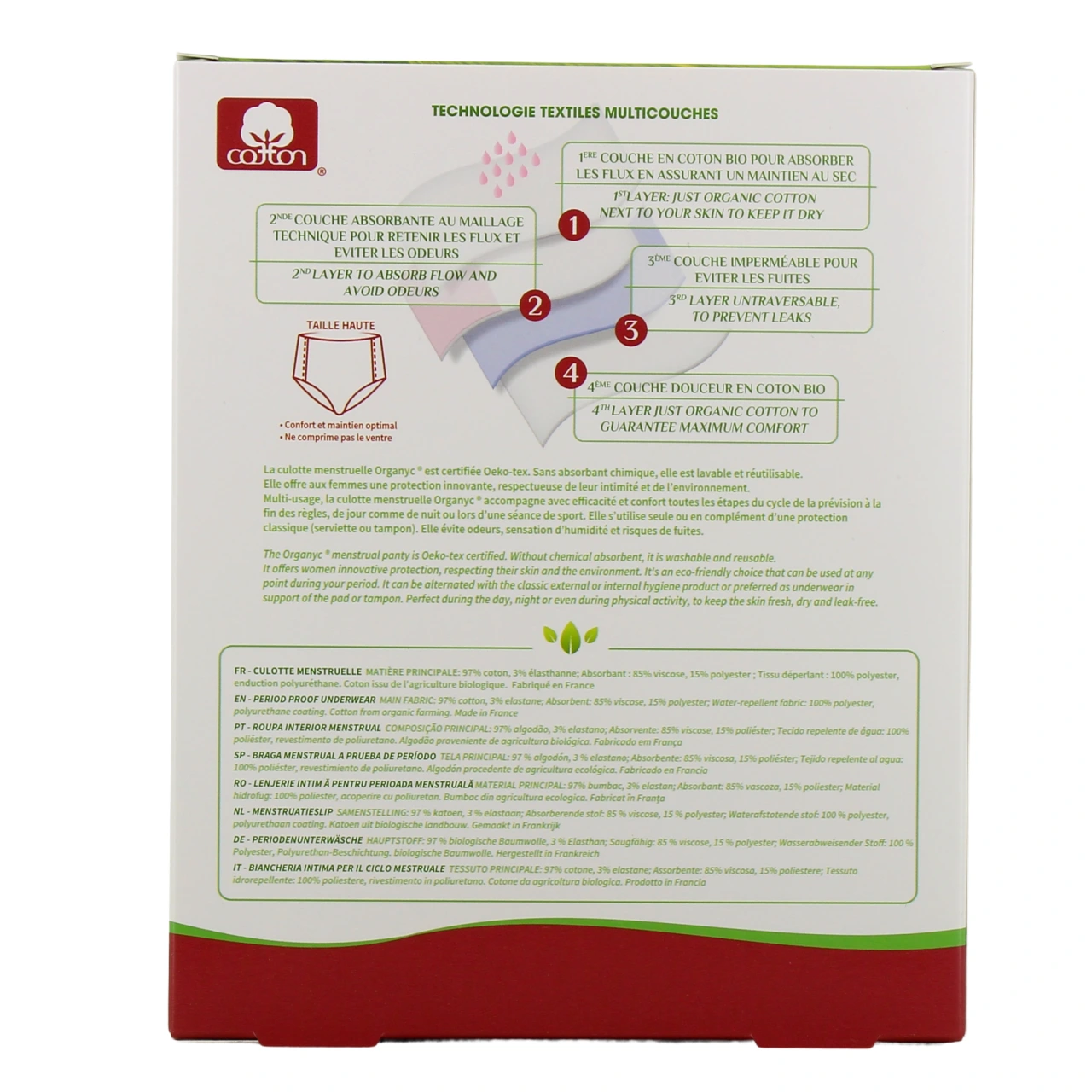 Organyc Culotte Menstruelle - Vue 15