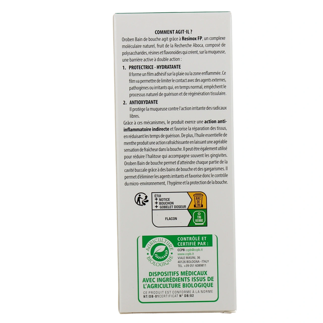 Aboca Oroben Bain de Bouche Aphtes - Vue 3